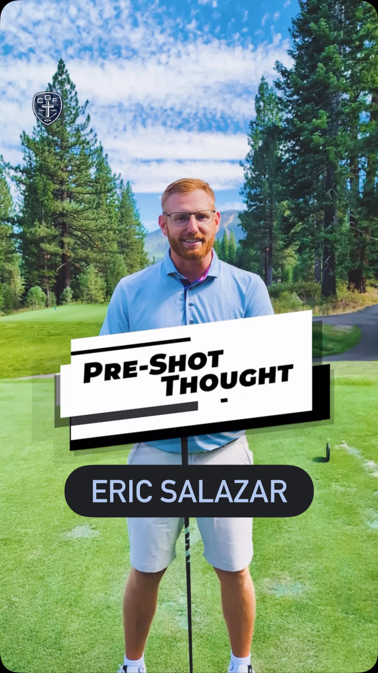 Pre Shot Thought with Eric Salazar 🏌️
CGF West - Roseville, CA
This week’s thought comes from Romans 12:2
“Do not be conformed to the patterns of this world, but be transformed by the renewing of your mind.”
If a bad shot’s in your head, you can’t just get rid of it, you have to replace it, putting off the old, putting on the new.
Picture the shot you want instead, and how it’ll feel to pull it off.
Watch till the end to see Eric absolutely smoke it 🚀
