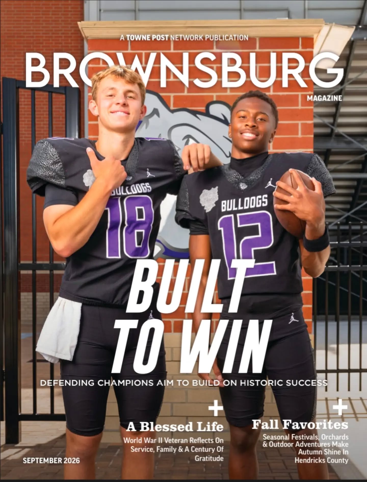 Sneak peek of the Brownsburg Cover just as the IHSAA season kicks off! The Bulldogs are of to a 1-0 start with their win over Lawrence North. What will the campaign for a third straight 6A title look like? Only time will tell!
#indianahighschoolfootball #indianafootball #highschoolfootball #fridaynightlights🏈 #indianahighschoolathletics
Download the @townepost app to see all your favorite local stories!
@brownsburgmagazine