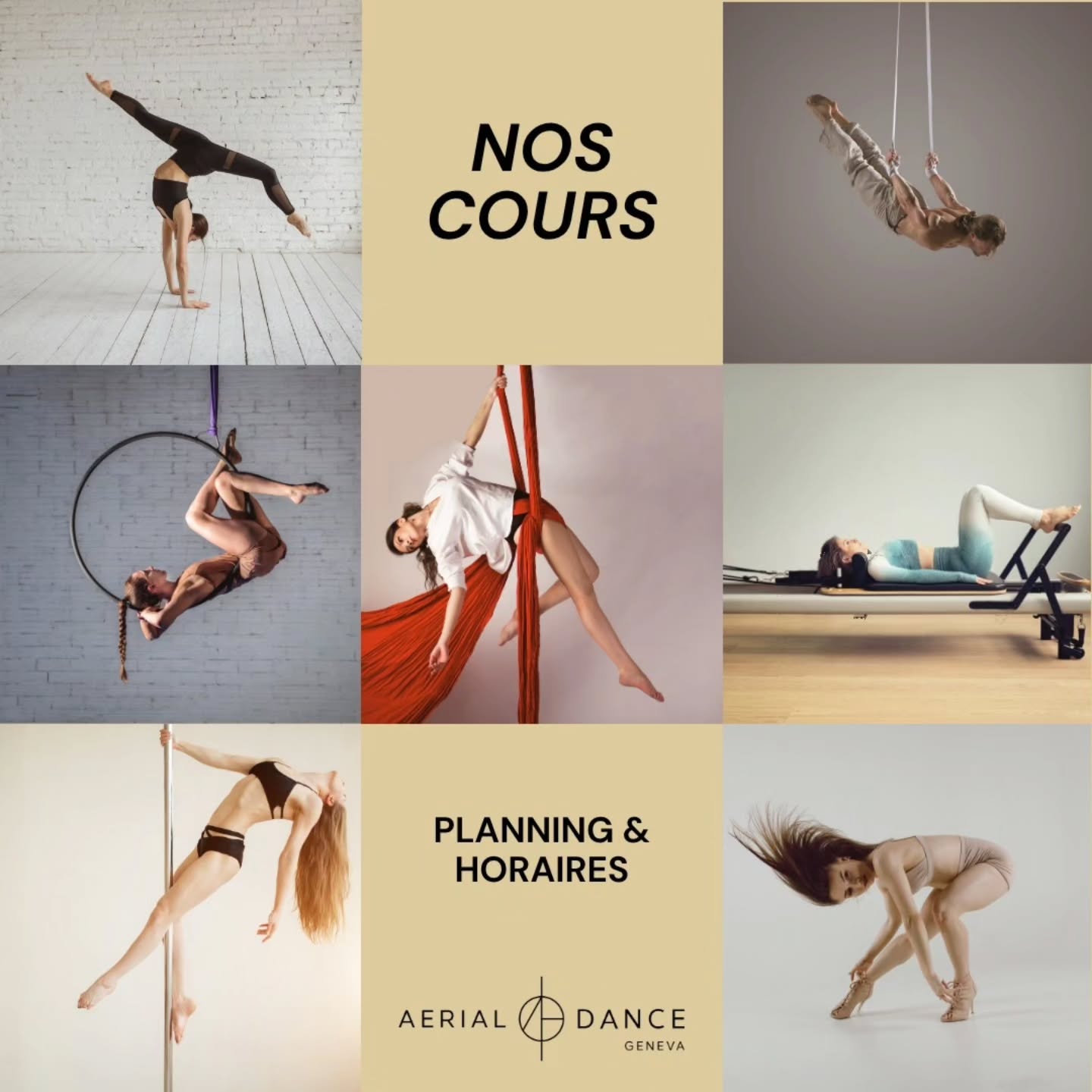 ✨ NOUVEAU PLANNING ✨
Le nouveau planning commence demain !
Que vous ayez envie de renforcer votre corps, de travailler votre mobilité, de vous challenger ou simplement de prendre un moment pour vous et vous amuser, retrouvez tous nos cours dans ce nouveau planning.
Tissu Aérien • Cerceau Aérien • Cirque Aérien • Pole • Danse Contemporaine • Heels Dance • Assouplissement • Pilates Reformer • Yoga Aérien • Équilibres & more
Swipez pour découvrir les cours et horaires de la semaine →
📅 Le planning est valable dès demain.
Réservez votre cours directement via notre plateforme habituelle.
On se retrouve au studio ✨