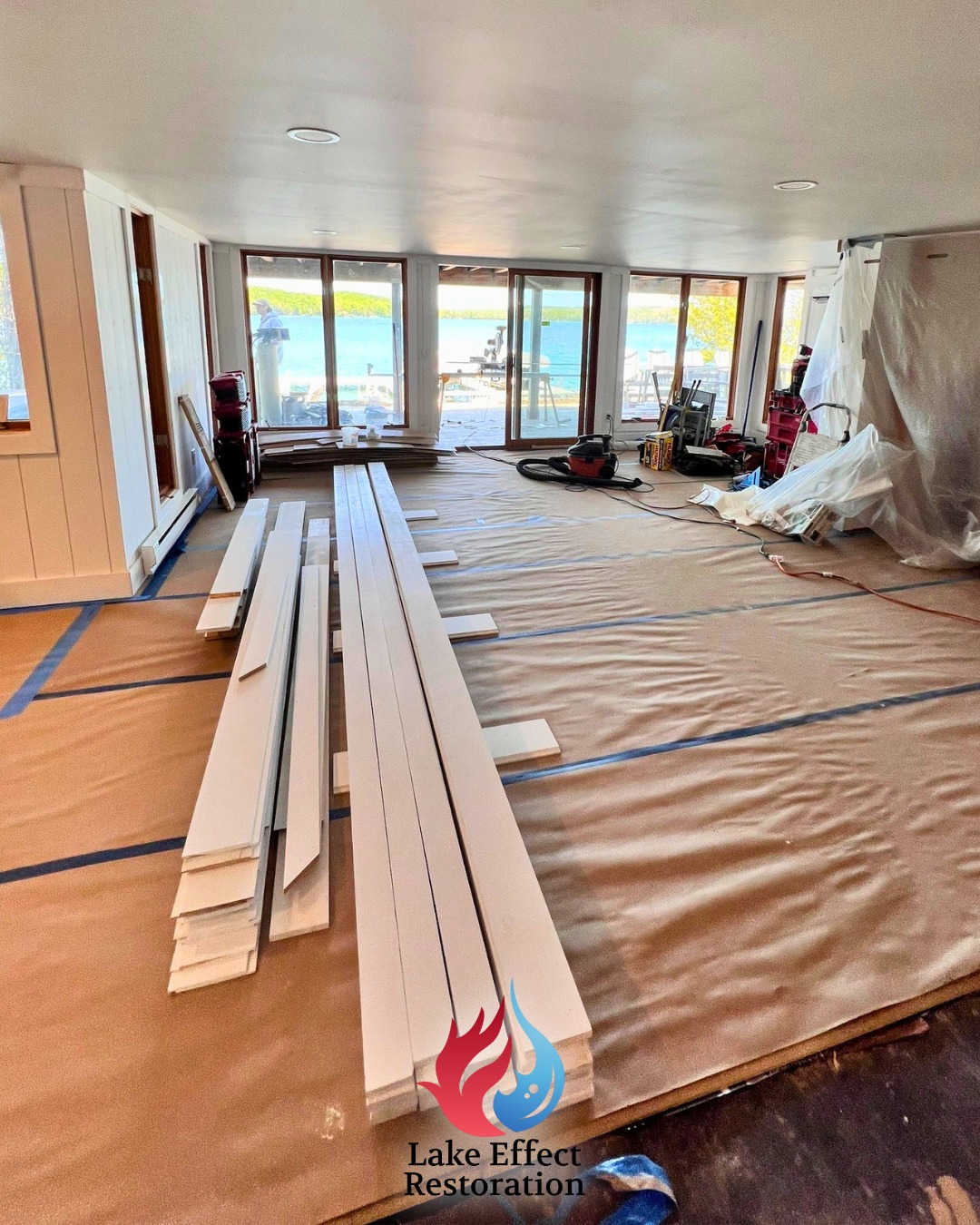 The cleanup is only part of getting your home back.
After fire, flood, or mold remediation, our reconstruction services help put the pieces back together so your house can feel like home again.
From clean up to the final repairs, we are here to help. Local, licensed, insured, and experienced. Make Lake Effect Restoration your first call after a disaster in your home or business. Call (231) 883-4183 for a free consultation.