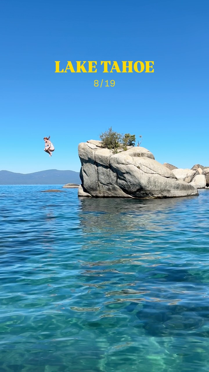It’s still Summer in Lake Tahoe 😍☀️
Our favorite part of the trip was paddle boarding around so that we could climb and jump off a bunch of different rocks 🪨
📍Bonsai Rock
#laketahoe #tahoe #paddleboarding #california #nevada