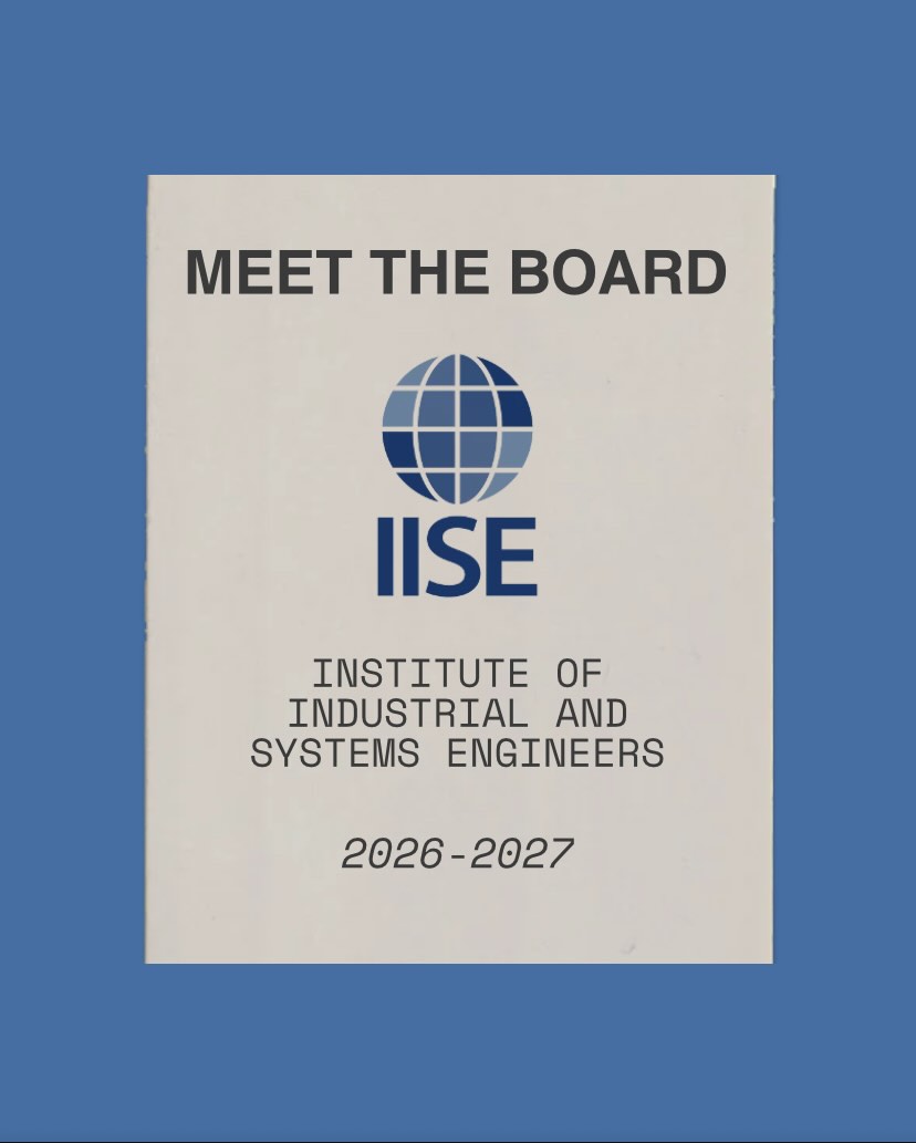 Introducing the 2026-2027 IISE Officer Board!!! We are SO excited for this year! Stay tuned for details on next week’s events 🌐