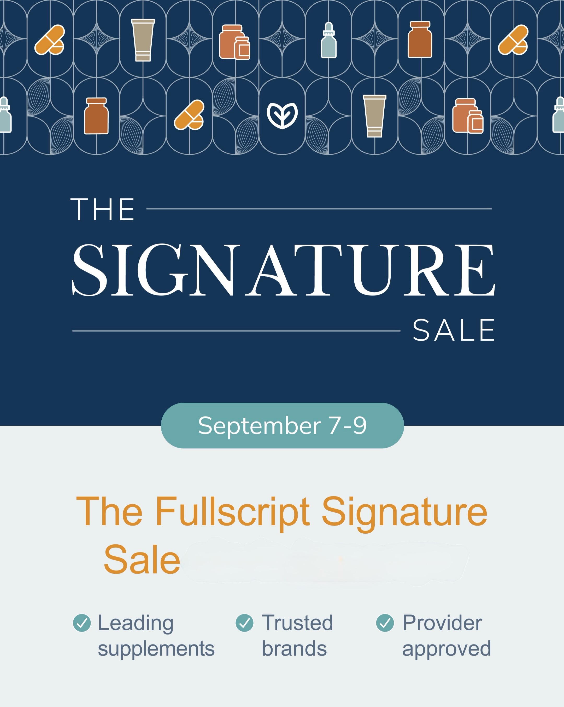Mark your calendar. September 7th 2026 every high-quality supplement in my Fullscript store goes on sale. Start planning your purchase now https://ca.fullscript.com/s/energyglow/shop and link in bio