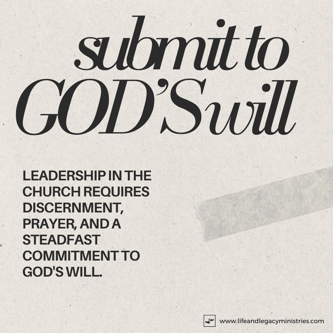 ๐ LEADERSHIP ISN'T ABOUT CONTROL, IT'S ABOUT SUBMISSION. ๐
Leadership in the church requires discernment, prayer, and a
steadfast commitment to GOD'S WILL! Not our own agenda. ๐
The greatest leaders aren't the loudest voices in the room.
They're the most surrendered hearts before the throne. ๐๏ธ
๐ Tag a leader who leads with humility and prayer, not pride.
๐ Learn more about the mission at lifeandlegacyministries.com
To Book Pastor Danny As A Speaker: lifeandlegacyministries.com/scheduling
๐ฒ Follow for daily wisdom to help you lead, grow & multiply.
#LifeAndLegacy #KingdomLeadership #ChurchLeadership #ChristianMentorship #Viral #Coaching