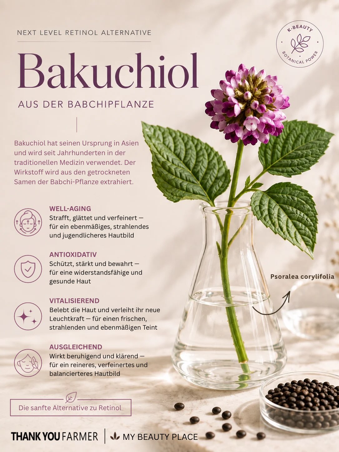 Bakuchiol – die natürliche & sanfte Retinol Alternative 🌿✨
Vegan zertifiziert 🌱
➡️ Entdecke unsere Hautpflegelinie BakuVita mit Bakuchiol und das gesamte Sortiment von Thank You Farmer ganz bequem in unserem Online-Shop. 🛍️
🔗 Link in der Bio
#Bakuchiol #BakuchiolSkincare #KBeauty #KoreanSkincare #ThankYouFarmer