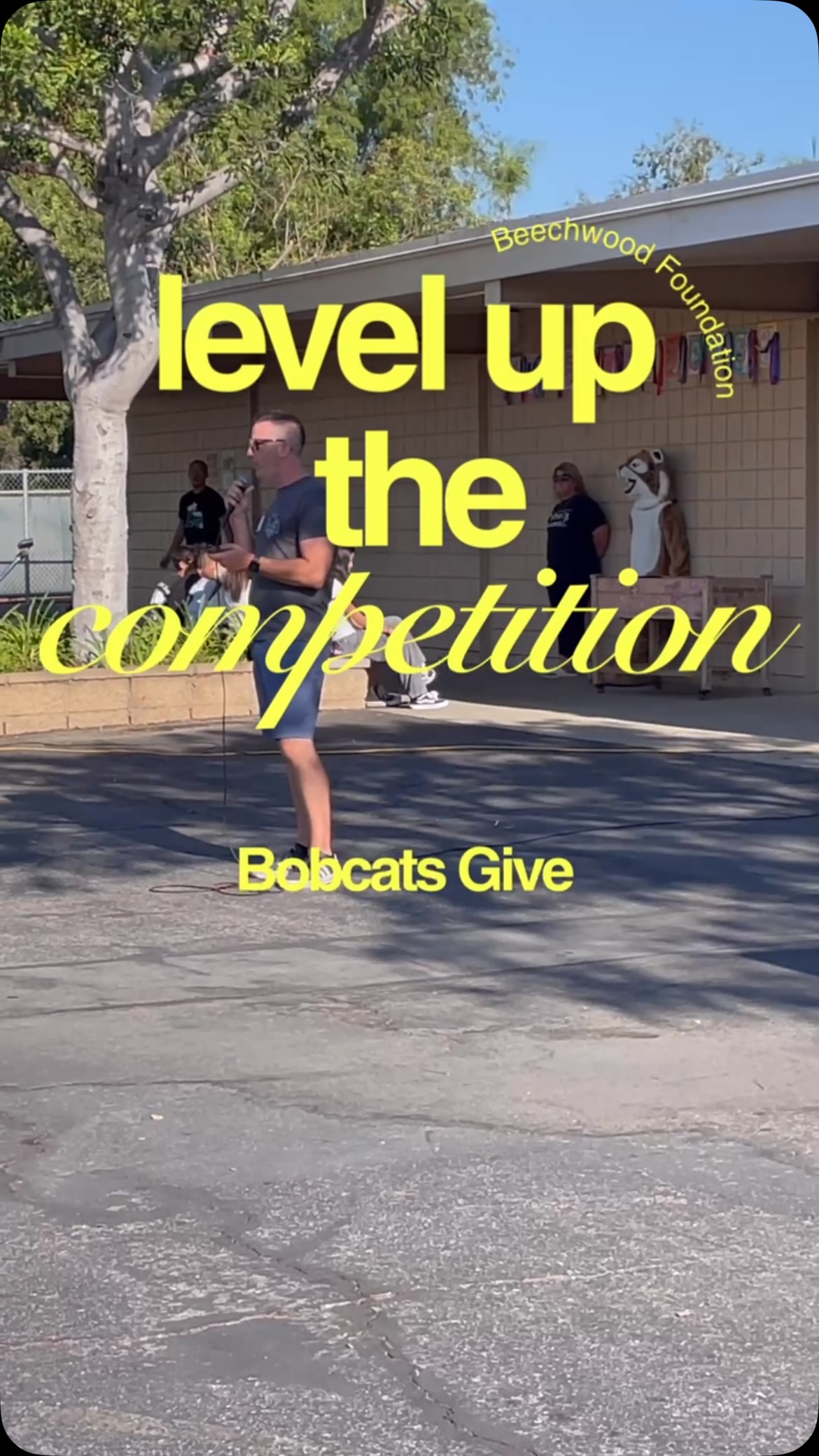 Bobcats Give is ready for the competition!
Last year 6th grade won the grade level competition and were treated to a skip school work day for a movie day and treats! They’re coming in hot trying their best to win the grade level prize again this year!
Mrs. Cherry wanted to remind them that other grade levels are creeping up to them trying to win it all!
Every contribution made in your bobcats name will count for their grade level donations. By the end of 4 weeks of the Bobcats Give campaign, the grade level with the highest amount of donations will win the grade level prize of a Pizza & Shaved Ice party!
And to show them they aren’t it, they got a pie to the face.
PSA: (No teachers or students were injured or harmed during the filming of this stunt. Well, maybe just feelings 😆)
#BobcatsGive
