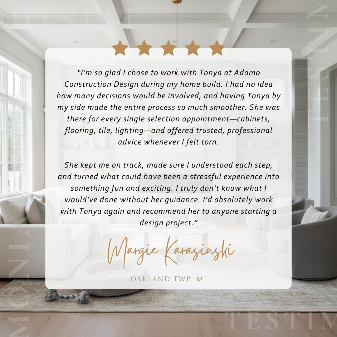 Building a home comes with so many decisions, and I’m so glad I was able to be by Margie’s side through it all! Her trust and partnership made every step truly rewarding. 💛
Margie, thank you for letting me help turn what could have been a stressful process into something fun and exciting. Your kind words and recommendation mean everything! 🥰
Want to hear more stories like Margie’s? See what our clients are saying on Google! ✨