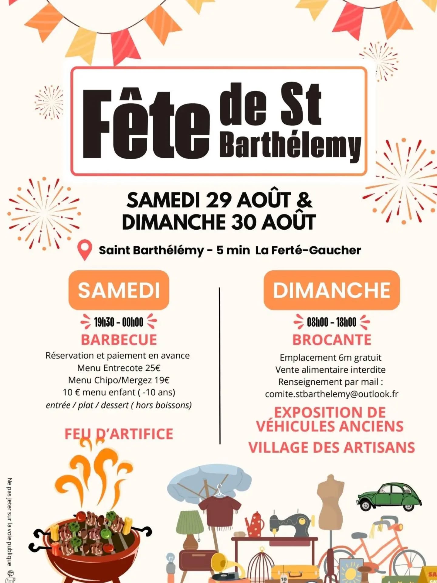 On se retrouve ce dimanche à St Barthélémy. Je tiendrai un stand avec toutes mes créations ☺️