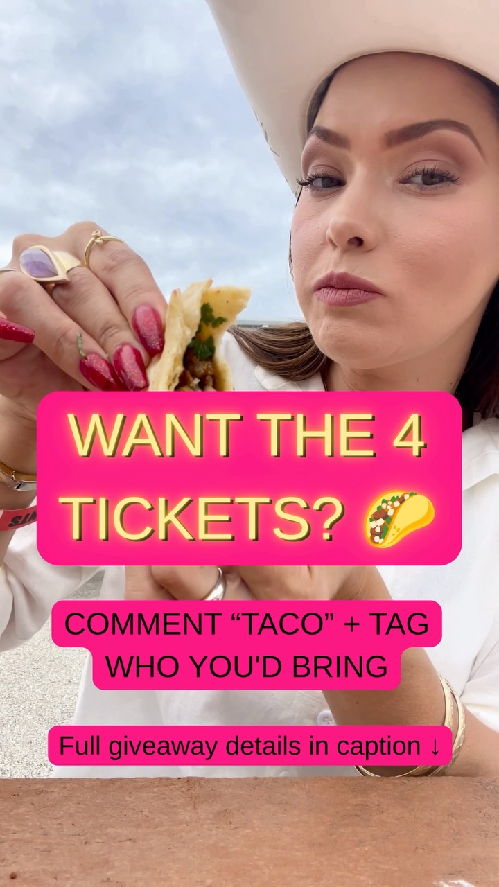 🌮 SWFL GIVEAWAY! 🌮 ( giveaway closed)
Before you buy your tickets to the Southwest Florida Tacos & Treats Festival… you might want to try WINNING them first. 👀
One lucky winner is getting 4 TICKETS! 🎟️🎟️🎟️🎟️
📅 September 5
⏰ 12–9 PM
📍 Mike Greenwell Regional Park • North Fort Myers
Come hungry because you’ll find:
🌮 20+ taco & dessert vendors
💵 $1–$5 tasting-menu items
🎶 Live music
🎈 FREE Kid Zone
🪓 FREE axe throwing
🛍️ Craft marketplace
🏆 Taco + dessert People’s Choice voting
HOW TO ENTER ↓
🌮 Follow @jujugurgel
🌮 Follow @BattleBrosEvents_Southwestfl
🌮 Comment TACO + tag ONE person you’d bring
✨ BONUS: Tag more friends in separate comments for additional entries!
🏆 Winner announced August 31
SAVE this so you don’t forget the festival & SEND it to your taco crew! 🌮
🇧🇷🇧🇷🇧🇷🇧🇷
🌮 SORTEIO EM SWFL!
Antes de comprar seus ingressos para o Southwest Florida Tacos & Treats Festival… que tal tentar ganhar primeiro? 👀
Uma pessoa vai ganhar 4 INGRESSOS! 🎟️
📅 5 de setembro
📍 North Fort Myers
PARA PARTICIPAR:
🌮 Siga @jujugurgel
🌮 Siga @battlebrosevents_southwestfl
🌮 Comente TACO + marque UMA pessoa que você levaria
✨ Marque mais amigos em comentários separados para ganhar entradas extras!
🏆 Vencedor anunciado 31 de agosto
#SWFL #FortMyers #SWFLEvents #TacoFestival
Southwest Florida events • Fort Myers events • taco festival • things to do in SWFL