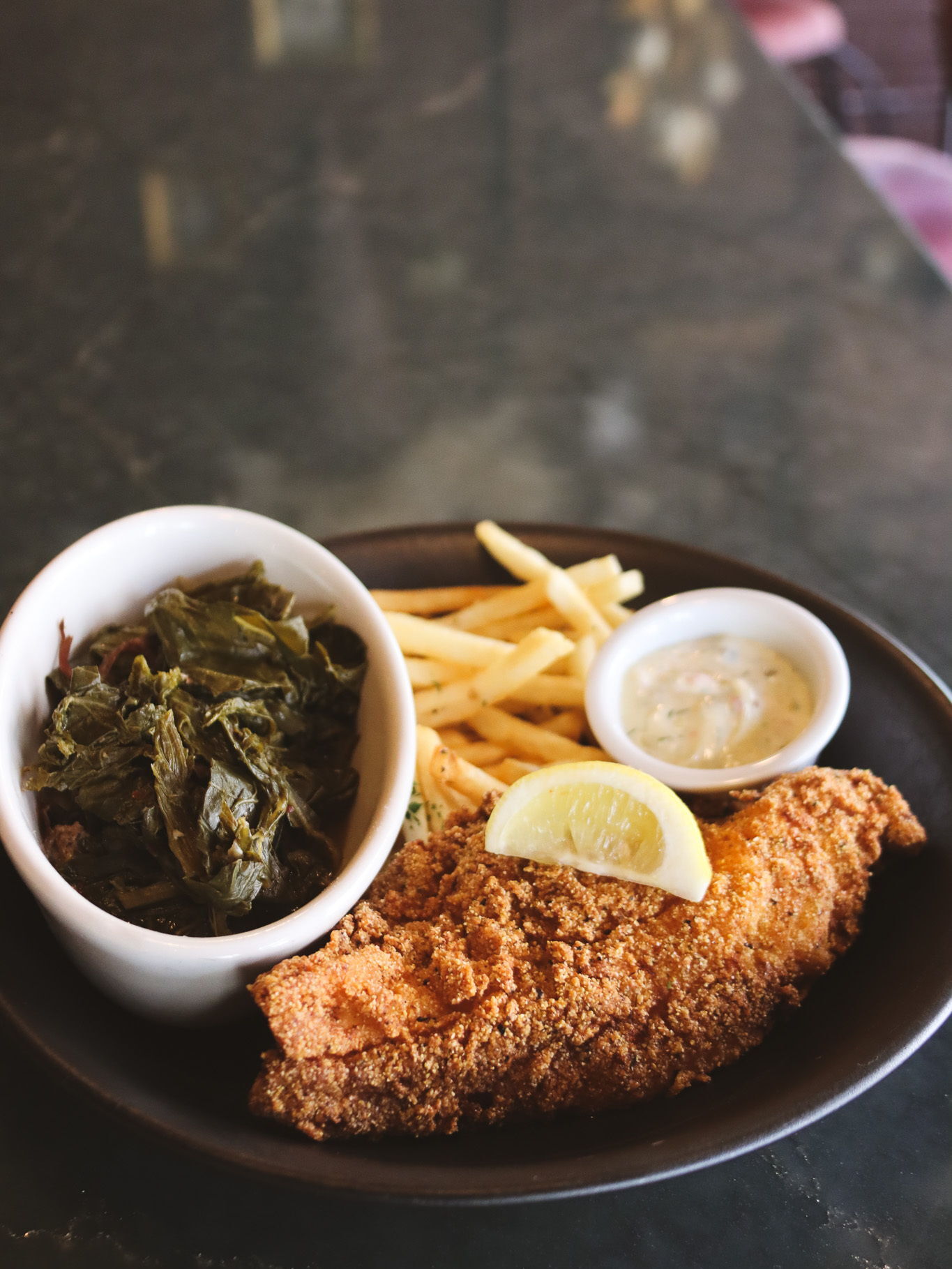 This week only, we're celebrating the end of summer with a Touché take on a Southern classic. Choose fried catfish or fried shrimp, seasoned and fried to order, served with a side of greens.
Available for a limited time, so don't wait. Reserve your table: touchefrenchcreole.com