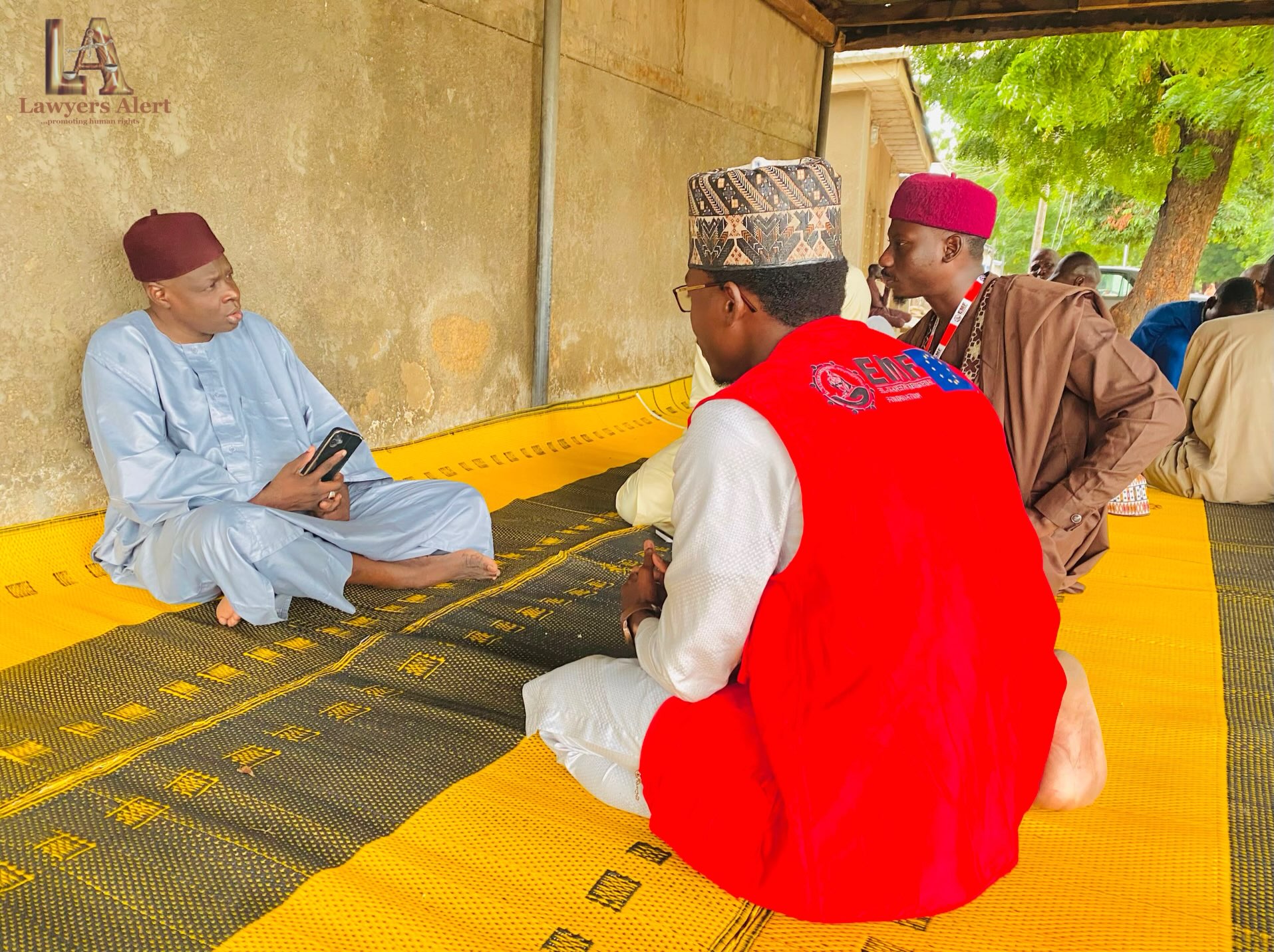 Traditional Leader in Borno State Endorses Male Feminist Movement and Gender Equality
The District Head of Aja, Dalori Community, Abba Anas Abba Umar, has endorsed the Male Feminist Movement following a courtesy visit by Lawyers Alert to his palace in Borno State. The visit provided an opportunity to introduce the movement, share its objectives, and discuss the importance of engaging men in promoting gender equality.
During the visit, Abba Anas Abba Umar expressed his support for the initiative, stressing the importance of involving men and traditional institutions in addressing harmful gender norms and promoting respect, fairness, and equal opportunities for women and girls. He encouraged continued engagement with communities and traditional leaders to advance positive social change.
His endorsement marks an important step towards strengthening community-level support for the Male Feminist Movement under our Network Building of Male Feminists in Support of Gender-Based Violence Prevention in Nigeria (Male Feminist Network) project, with support from the African Centre for Leadership, Strategy and Development (Centre LSD).
