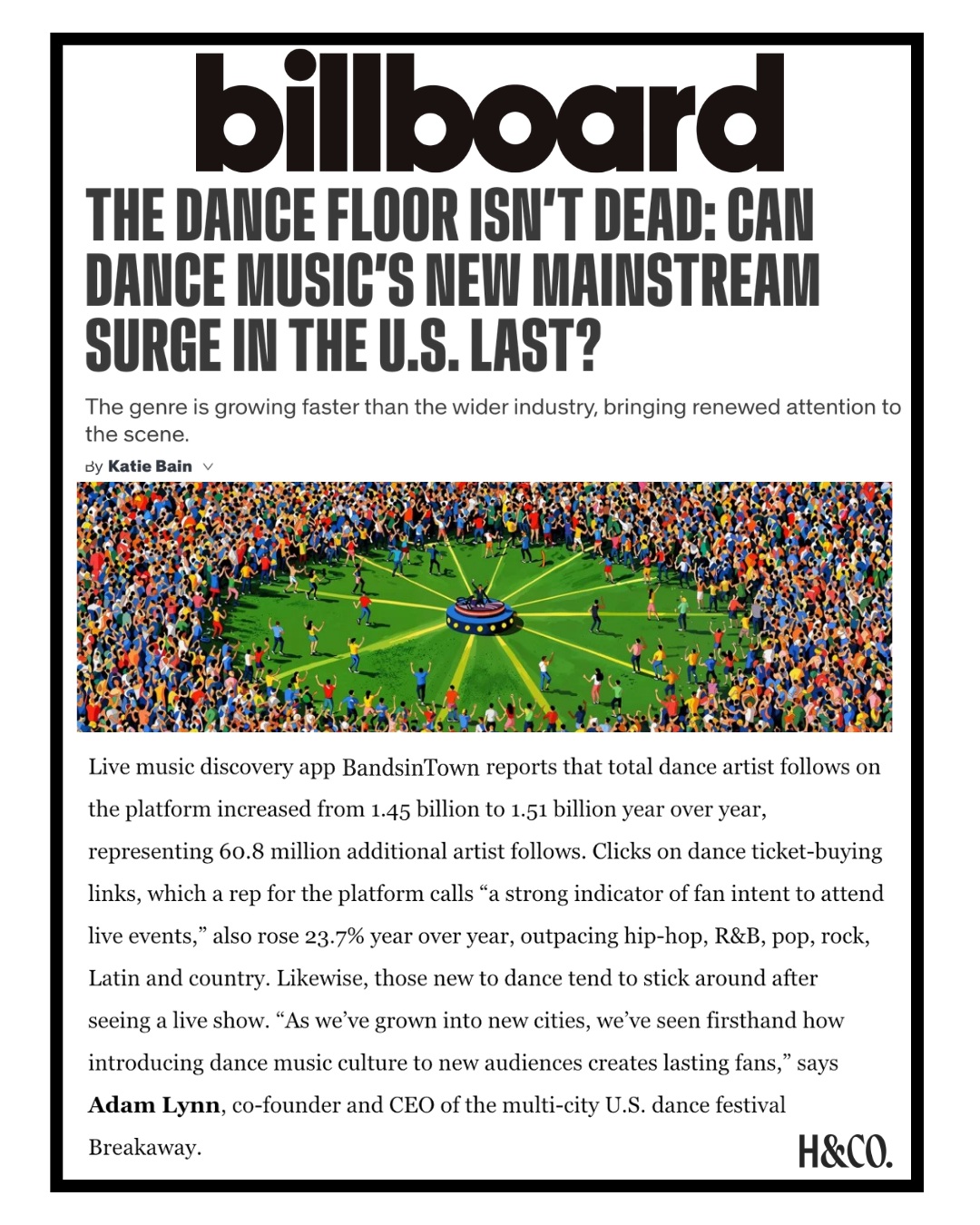Gen Z has spoken and they’ve said the dance floor is not dead yet (Sorry Charli XCX). 🎧🪩💃
Despite the narrative that Gen Z is going out less than generations before them, new stats from Bandsintown tell a different story.
Read more from Billboard about the growing demand for EDM and how a new generation of fans is turning viral moments into real-life experiences.
✍️ @bainofyrexstnce
Link in bio 🔗
#TheDanceFloorIsntDeadYet