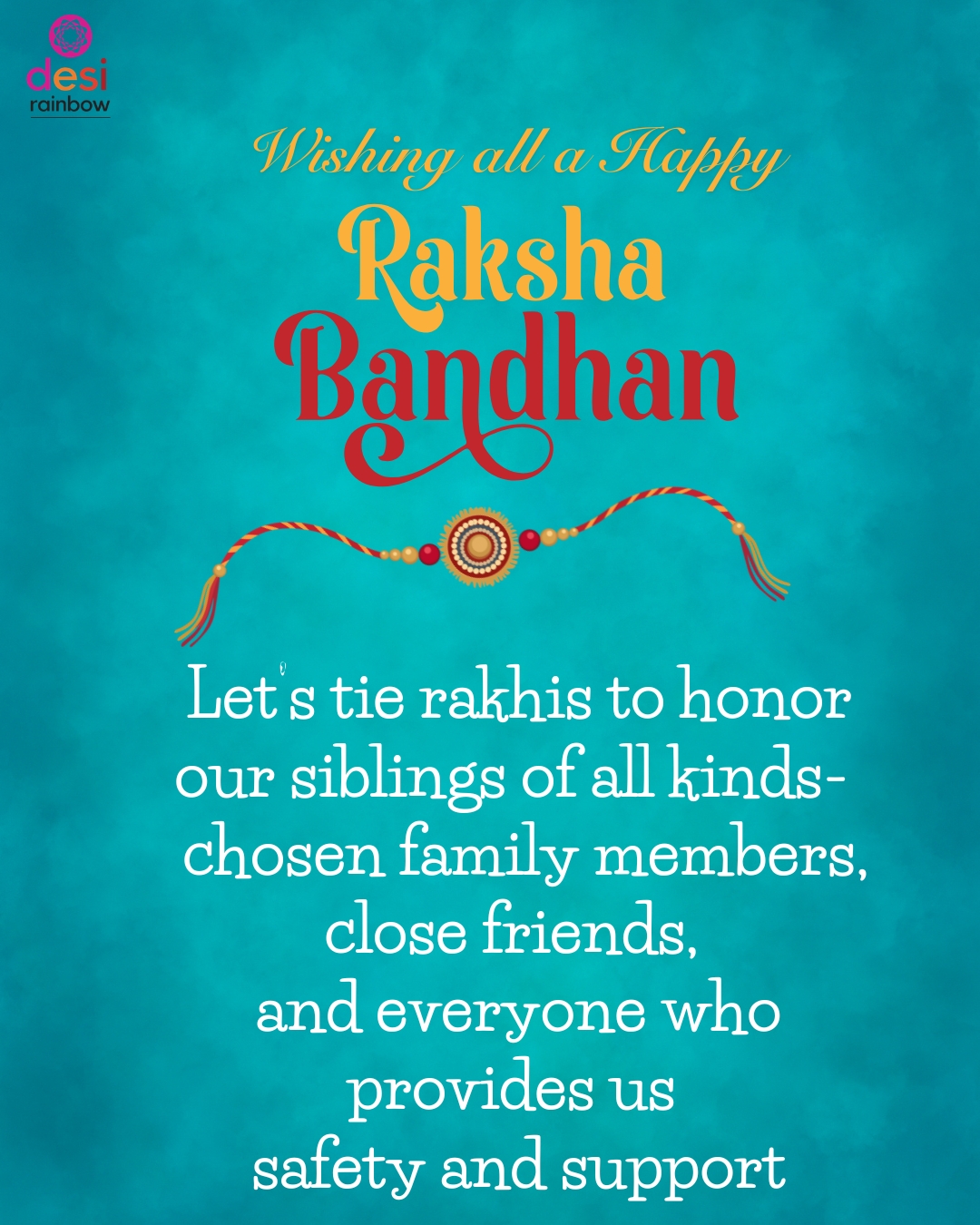 🫂Queer and trans people have reimagined Raksha Bandhan to celebrate unconditional love, mutual protection, and chosen family. This summer, Desi Rainbow's parent workshop, Log Kya Kahenge, led families in an exercise to reimagine how our traditions can serve our needs, and we used rakhis as a way to celebrate chosen bonds with help from beautiful designs created by @feelyrfeels.
🫂 This Raksha Bandhan, let's tie rakhis to honor all our siblings - chosen family, friends, and those who make us feel safe and supported.
#rakshabandhan #queerrakshabandhan #chosenfamily #siblings
