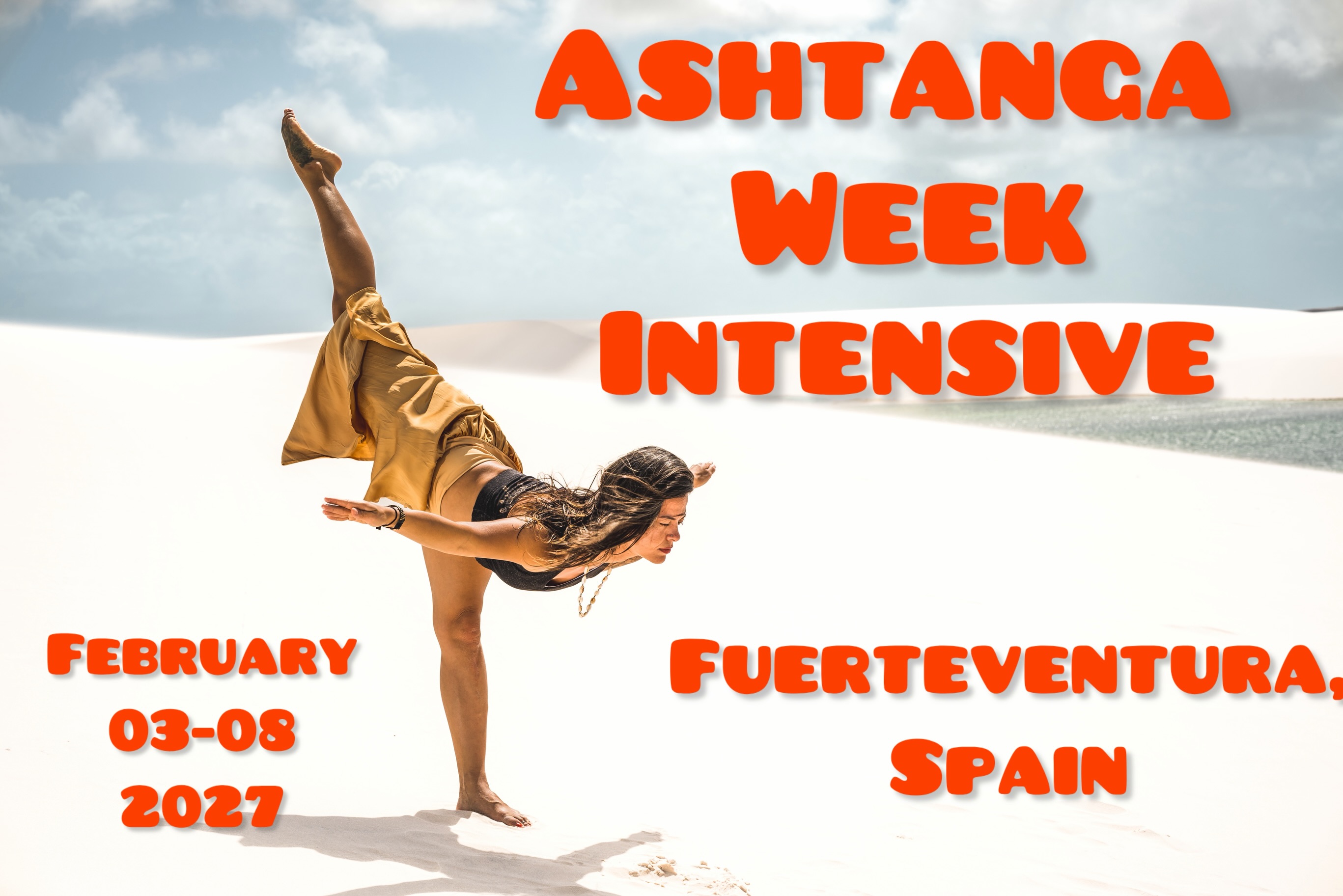 ✨ Two dates:
October 29th to November 03rd and February 03rd-08th
✨Ashtanga Yoga Week Intensive at @yogavolt_shala in Fuerteventura, Spain✨ 2027 🌞
Join Bianca Oliveira, Authorized Level II to an Ashtanga Intensive week in the beautiful Spanish island - Fuerteventura.
Dates: February 03rd-08th
We will have 5 Mysore style practices and 1 Led class with plus two workshops in the afternoons on strength, flexibility and breathing techniques with Bianca to unlock your practice and an extra workshop on Indian philosophy with Valentina @yogavolt_shala owner and holder of an Indian Philosophy Master’s degree.
The shala is located in the north area of Fuerteventura, close by an old vulcano, in the Atlantic Ocean where the elements alchemy represents a unique synergy of water, wind, fire and earth. In this place the ancient practice of yoga can be experienced like in the past, away from chaos, in connection with nature and the true Self.
Address: C/ Montaña Colorada 3, Lajares
*Accommodation need to be arranged by the participants.
*Payments are not refundable unless if the participant find someone for replacement.
Registrations: biancayoga@outlook.com
#ashtangayoga #ashtangafuerteventura #fuerteventura #yogaspain ashtangaspain