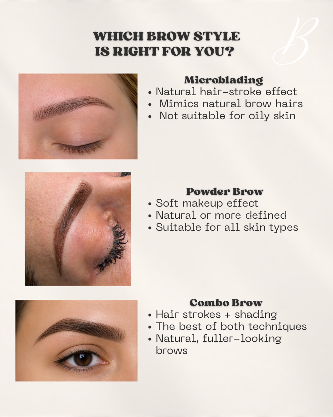 Not sure which brow treatment is right for you? ✨
- Microblading creates realistic hair strokes for a natural look.
- Powder Brows create a soft makeup effect, from natural to more defined.
- Combination Brows combine hair strokes with shading for fuller-looking brows.
Every brow is personalised to your skin, natural brows and desired result. 🤍
Not sure which treatment to choose? Book your consultation and let’s find the right one for you.
www.belenspmustudio.com
info@belenspmustudio.com
#pmu #microblading #powderbrows #combobrows #cardiff