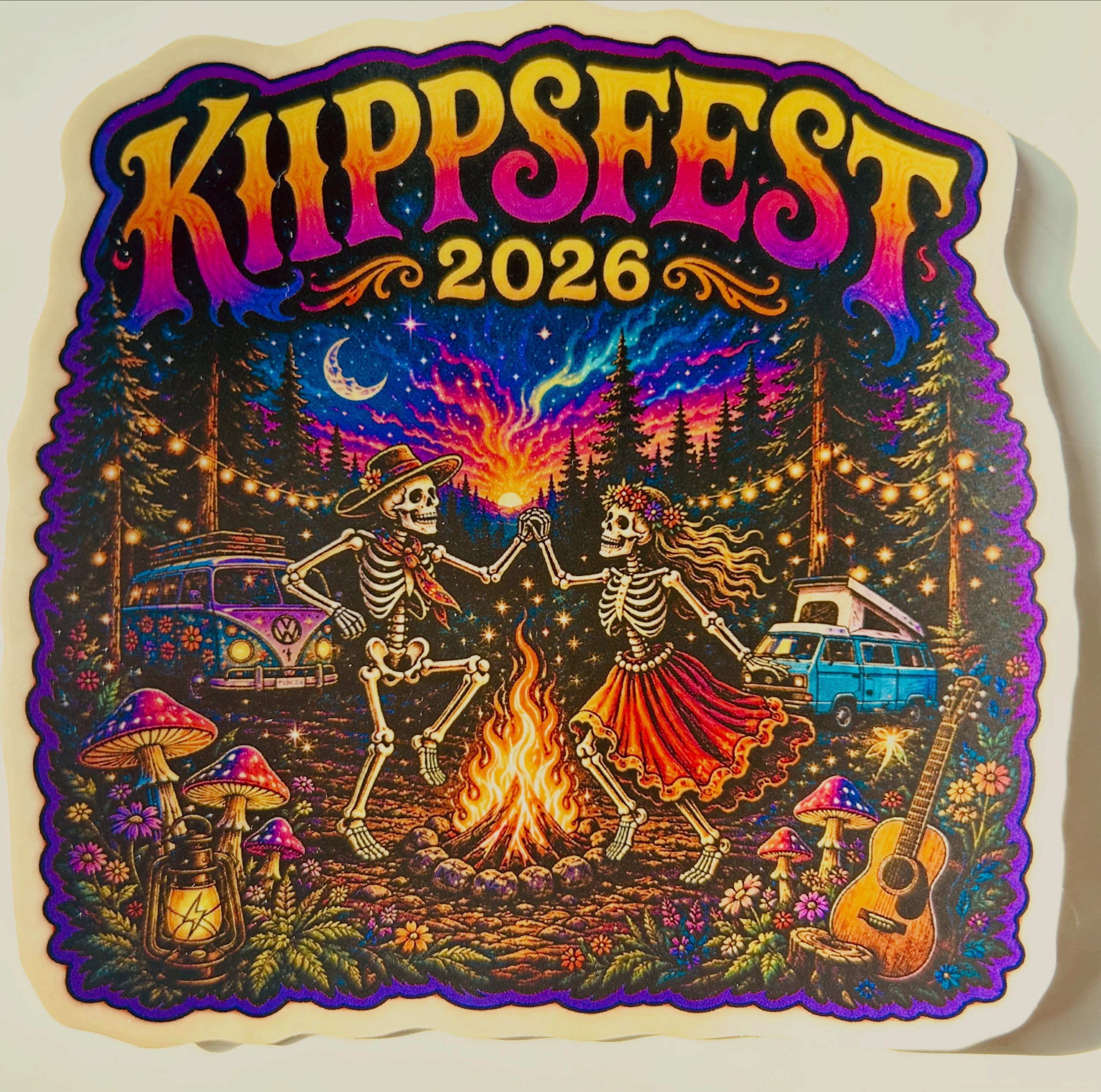The Kippsfest 2026 stickers are in! 🌲💀🎶🔥
And somehow that makes it all feel a little more real.
Only 12 sleeps until we gather in the forest for our sonic journey together.
Soon the lights will be glowing through the trees, the stage will be alive, the fire will be burning and this beautiful little community of musicians, artists, friends, busses and assorted forest freaks will once again come together to make some magic in the woods.
Kippsfest has always been about more than the music. It’s about the people who show up, bring something of themselves and help create this strange and wonderful little world with us for a couple of days.
We can’t wait to have you all back in the forest.
12 sleeps… then we dance. 🌲🔥💀🎶
#Kippsfest2026 #Kippsfest #SeeYouInTheWoods