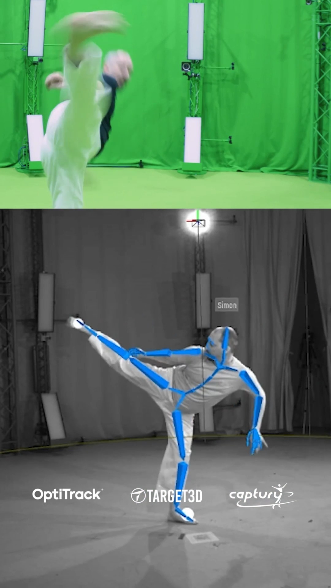 Today we tested high-speed kicks and twirls, comparing performance between markerless and marker-based systems. We also emphasised movement in the volume to see how tracking holds up beyond the optimal capture space.
This is a great example of how valuable markerless tracking can be for sports and performance, letting athletes like martial artists, dancers, and other performers be recorded with minimal interference.
More results coming soon! If you have a question about a specific application, talk to our sales team and engineers at sales@target3d.co.uk, or check out our website: target3d.co.uk
#motioncapture #mocap #markerless #DuplexMode #Captury #OptiTrack #Target3D #randd #workflowtesting