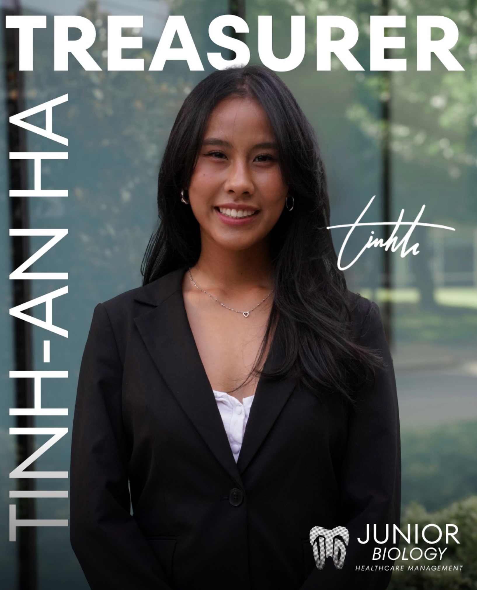 Introducing Tinh-An Ha, a Junior Biology major going to be the Treasurer of UTDPDA!
💬 What is your role as an officer?
I keep track of budgets and all things monetary! Whether that be collecting dues or keeping spreadsheets organized, I’m here to make sure that PDA doesn’t go broke 😎
💬 If your life had a headline right now, what would it say?
Working hard or hardly working...
💬 What’s something people might be surprised to learn about you?
I have a twin brother :0
💬 Outside of PDA, what are some things you enjoy in your life?
I like painting/crafts, drinking banana matcha (cafe hopping 🫶), and bothering my cat!
💬 What’s your biggest pet peeve?
Being blocked by slow trucks on a 2-way highway
💬 What is one thing on your Bucket List?
To have a superrr cuteee pinterest home.