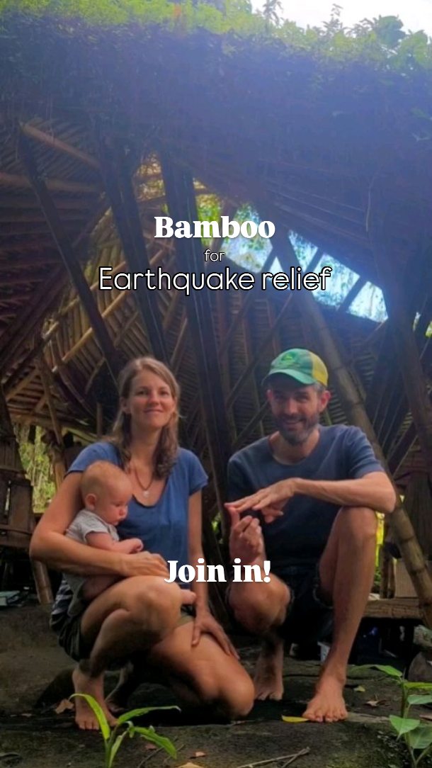In response to the Colombian earthquake, we are dedicating the months of September and October to the creation of bamboo shelters that can be both:
* provide immediate shelter for affected families;
* be converted into long-term homes.
This is part of a bigger movement which began in Cali through @misionyurtasvalle . Here at Ekawa, we are creating a base to fabricate more yurts in collaboration with many talented friends, neighbours and visitors in the world of bamboo and natural building.
If you also feel the call the help convert bamboo into shelters:
* Volunteer (write to us)
* Donate (link in bio)
* Share this post
Thank you
#earthquakerelief #yurt #colombia