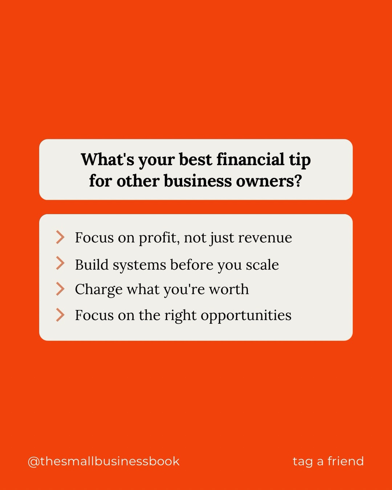 What's your best financial tip for other business owners?
Share it in the comments below!
.
.
.
#thesmallbusinessbook
#perthbookkeeper
#perthaccountant
#WAbookkeeper
#WAaccountant