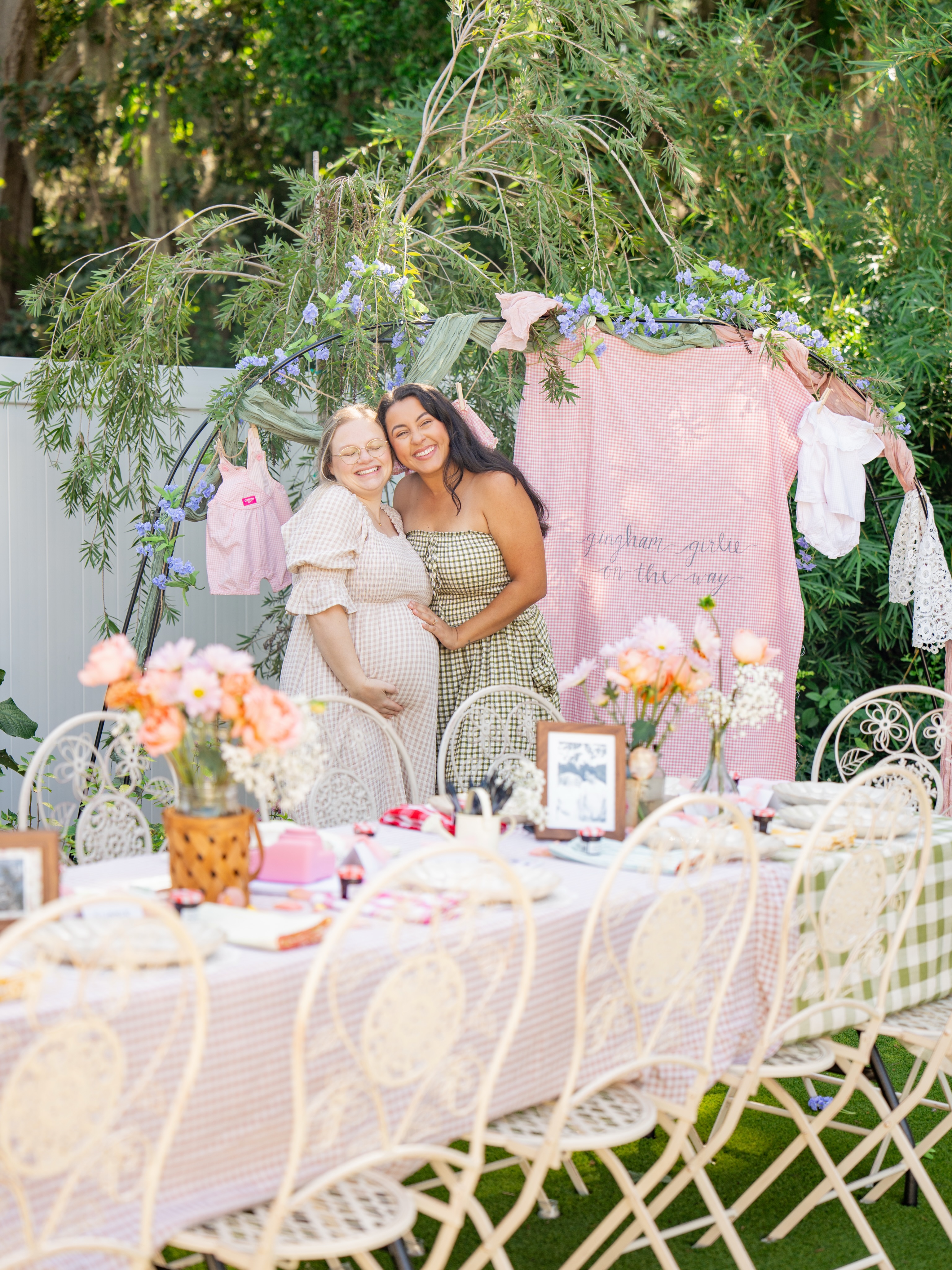 Determined to share more of our personal adventures on the feed and figured a little celebration of our sweet Summer and her little one was a good place to start! I wear a lot of hats, but I think being one of baby girl’s fairy godmothers is about to be a favorite!🤭🧚🏻🌸