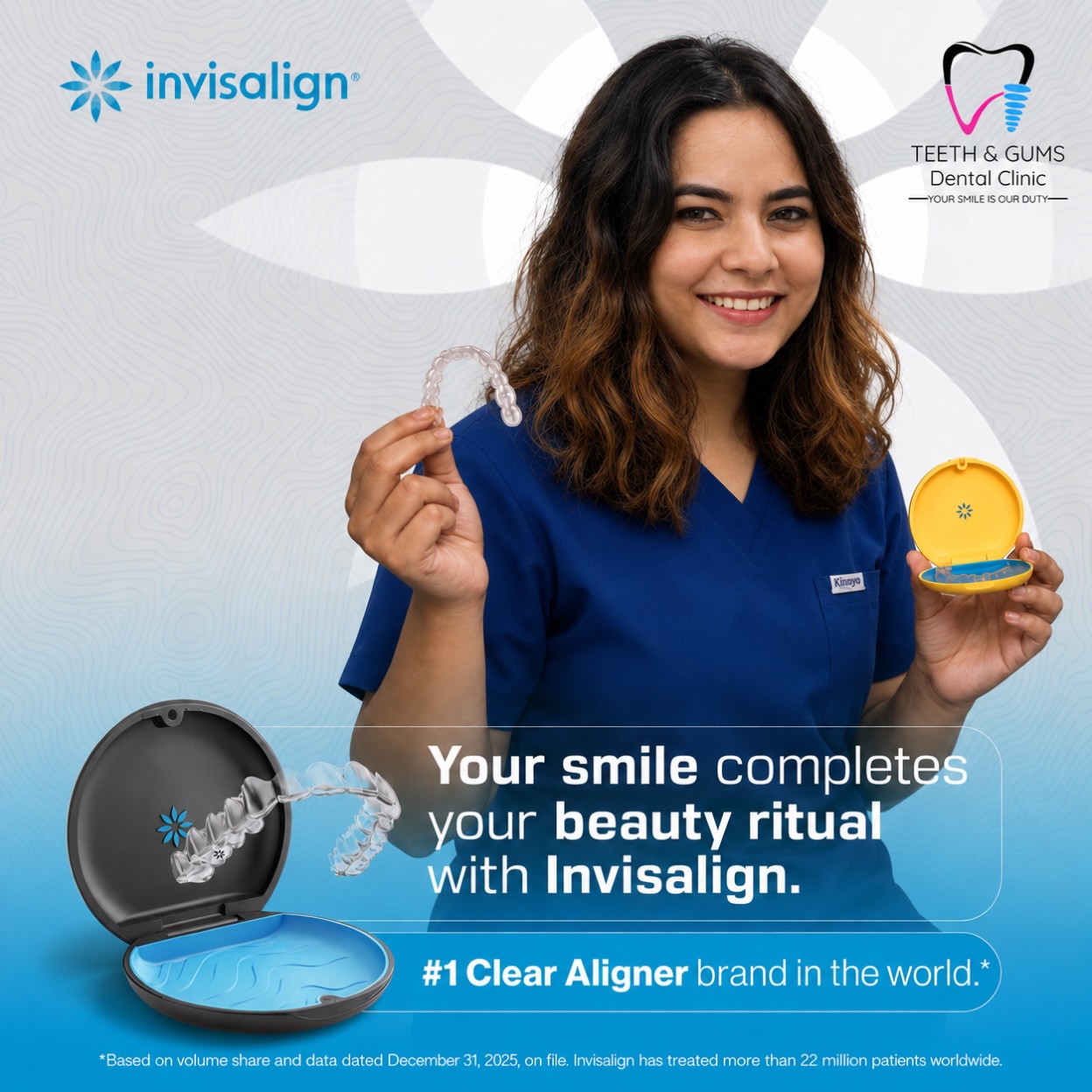 South Delhi, your smile deserves an upgrade too. Braces don’t have to be bulky or obvious.
With Invisalign® clear aligners, you can work on your smile while keeping your look—and your lifestyle—intact.
Whether it’s a crooked tooth, spacing, or crowding, your dream smile may be closer than you think. 💙
Teeth & Gums Dental Clinic | South Delhi | sheikh sarai phase 1.
#invisalign #teethandgumsclinics #teeth
DM us “INVISALIGN” for a consultation.