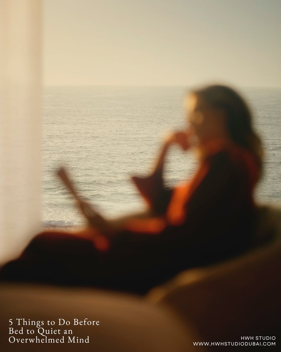 Overwhelm rarely resolves in bed.
It resolves in the hour before it.
Here are 5 things we recommend to do everynight.
💫