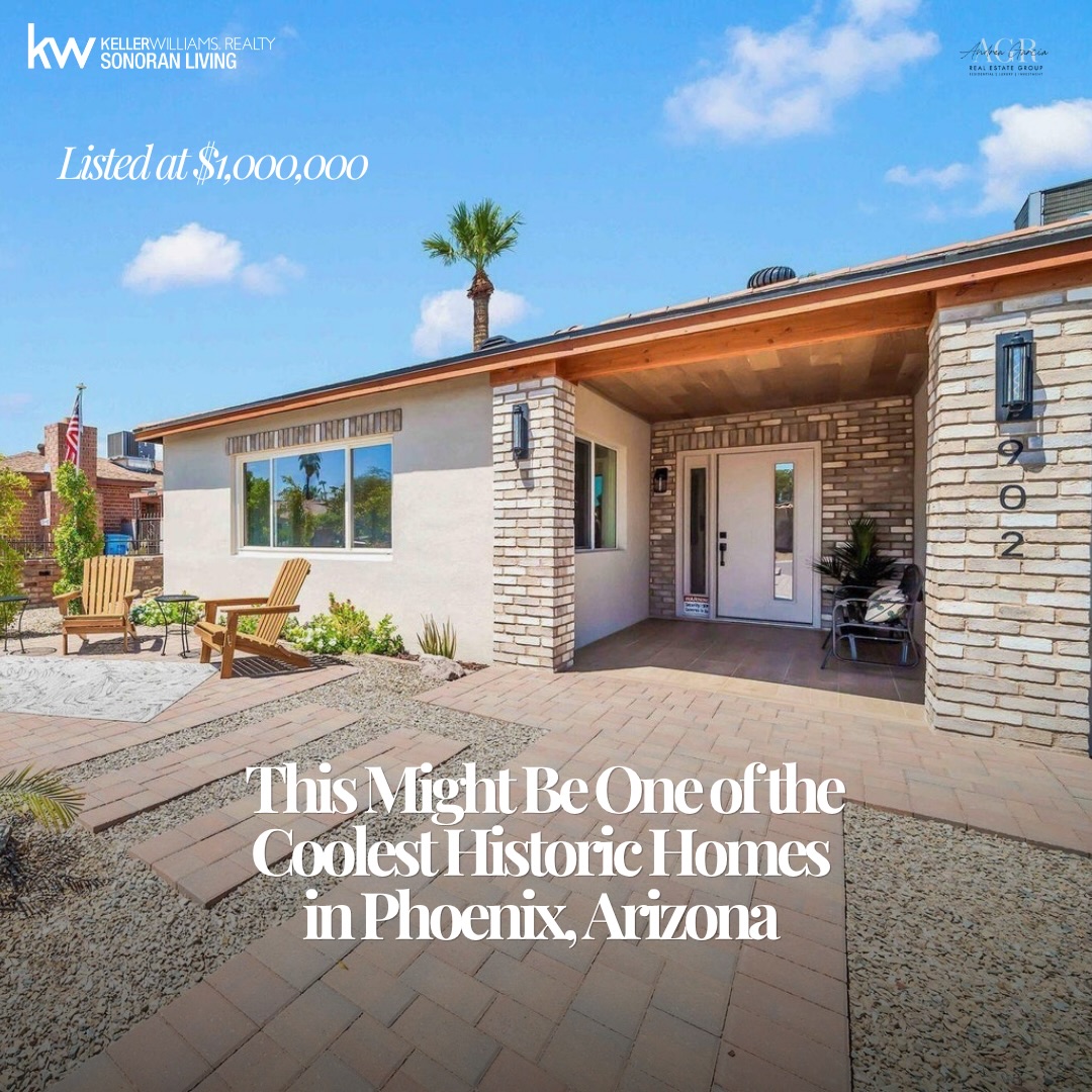 🏡 **Historic Phoenix Charm, Reimagined with Modern Luxury**
📍 902 W Catalina Drive, Phoenix, AZ 85013
4 Beds | 3 Baths | 2,263 SF + Approx. 400 SF Detached ADU
💰 $1,000,000 | MLS# 7071475
Set in the coveted **Woodlea Historic District**, this fully reimagined residence pairs timeless character with elevated modern design.
Inside, custom cabinetry, quartz surfaces, a waterfall island, designer finishes, and a beautifully restored wood-burning fireplace create a sophisticated yet inviting atmosphere. Major systems have been thoughtfully updated, including plumbing, sewer, electrical, HVAC, insulation, and more.
Outside, a renovated pool, outdoor shower, and private detached ADU create a true backyard retreat with incredible versatility.
✨ Paid-off solar
✨ Designer kitchen + waterfall island
✨ Restored wood-burning fireplace
✨ Renovated pool + outdoor shower
✨ Private detached ADU
✨ Approx. 2,663 SF total usable living space
**For more information or a private showing:**
📲 Andrea Garcia | 602.733.2278
💌 andrea@andreagarciarealty.com
📲 Yadira Torres | 480.277.0468
Keller Williams Sonoran Living
#PhoenixLuxuryRealEstate #WoodleaHistoricDistrict #HistoricPhoenix #PhoenixHomes LuxuryHomes ArizonaRealEstate
