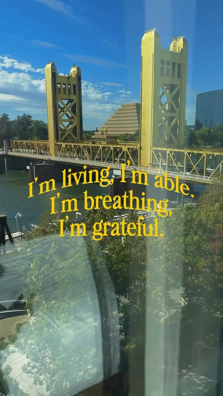 Nothing profound today. Just paying attention. 🤍
I’m living.
I’m able.
I’m breathing.
I’m grateful.
Sometimes the miracle isn’t the thing we’re waiting for.
Sometimes it’s a beautiful day, a body that carried you outside, a river moving beside you, and the realization that you are here to experience it.
That’s enough reason to say thank You today.
What’s one ordinary thing you’re grateful for? 💜
#Gratitude #ThankYouGod #Faith #Sacramento #SimpleJoys