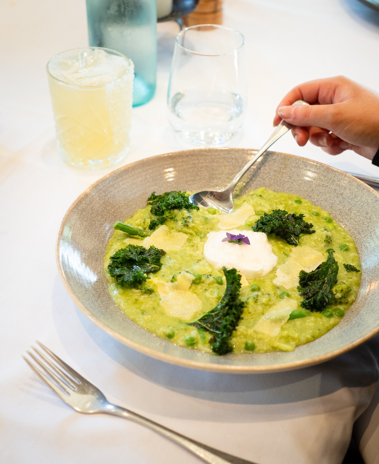 A well-made risotto is one of those dishes that reminds you why you went out for dinner. There's a creaminess to it that's almost impossible to replicate at home.
Ours is the Forest Garden Risotto: seasonal greens, finished with a round of burrata that begins to yield into the warm rice as soon as it lands. Vegetarian and gluten-free.
On the menu Friday to Sunday at Glen Erin at Lancefield, Macedon Ranges.
#GlenErinAtLancefield #MacedonRanges #MacedonRangesRestaurant #LancefieldVIC