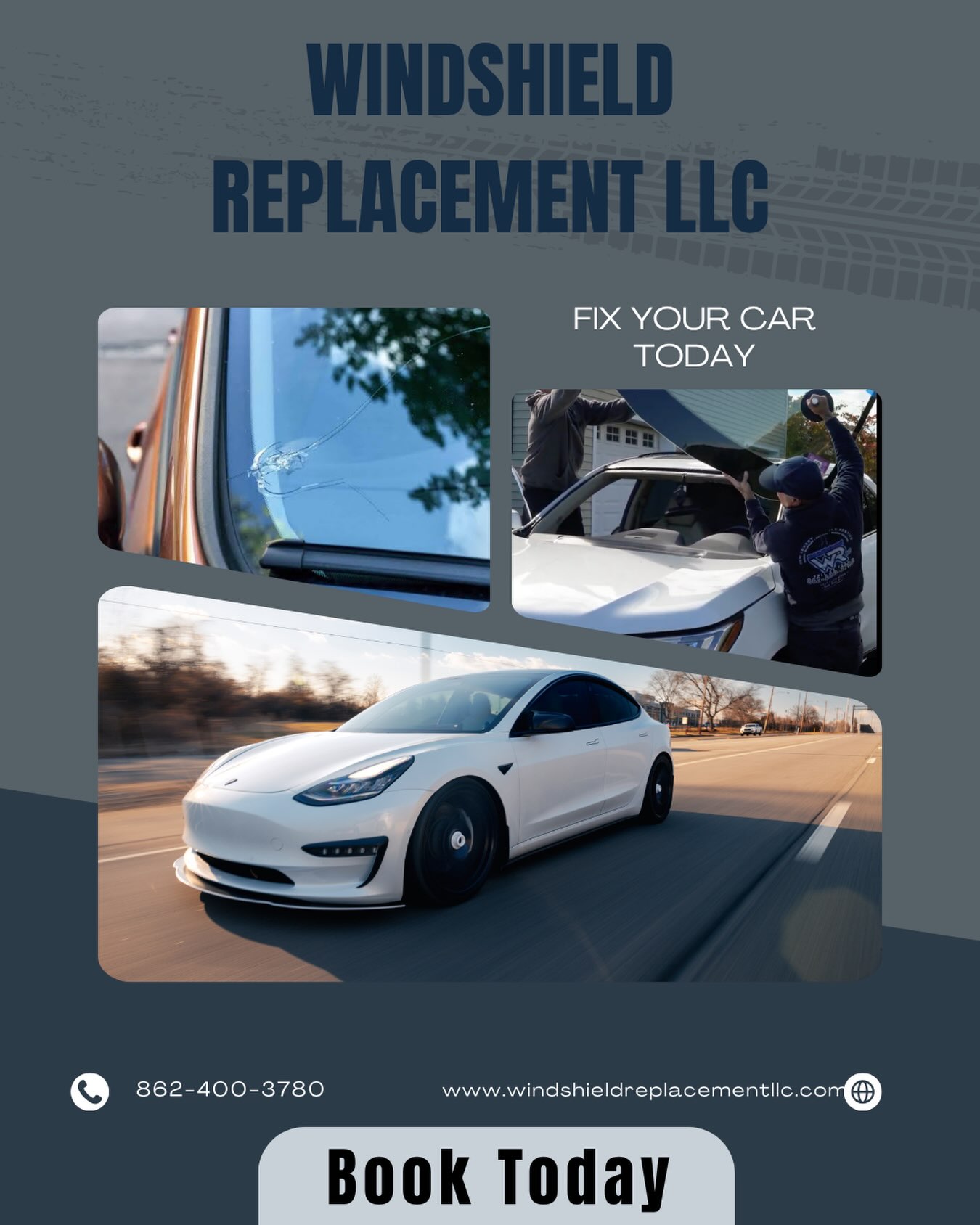 That damaged windshield isn’t going to fix itself.
If the glass is cracked, chipped, or too damaged to drive comfortably, it’s time to take care of it.
Windshield Replacement LLC is here to make getting your windshield replaced simple and straightforward.
Need new glass? Give us a call today.
#windshieldreplacement #autoglass #windshieldrepair #carsafety #njservices
