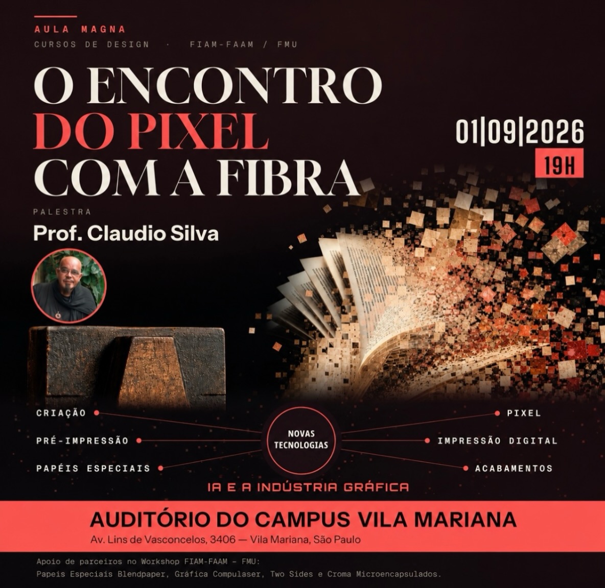 Prof Claudio Silva, um dos maiores nomes da Produção Gráfica no Brasil , vai mostrar os acabamentos aromáticos e mágicos da Croma Microencapsulados nesta palestra sobre as Novas Tecnologias na Indústria Gráfica.
#criatividade