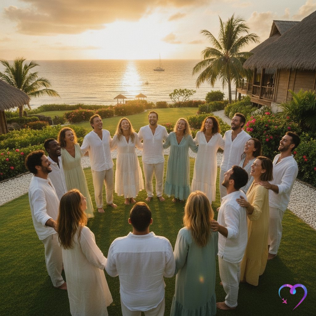 You arrive alone. You leave held by community.
That’s the magic of retreat. Soft mornings, shared meals, and a closing circle that feels like coming home 🌿✨
If your heart is craving renewal, discover our upcoming retreats and see where your next chapter begins.
