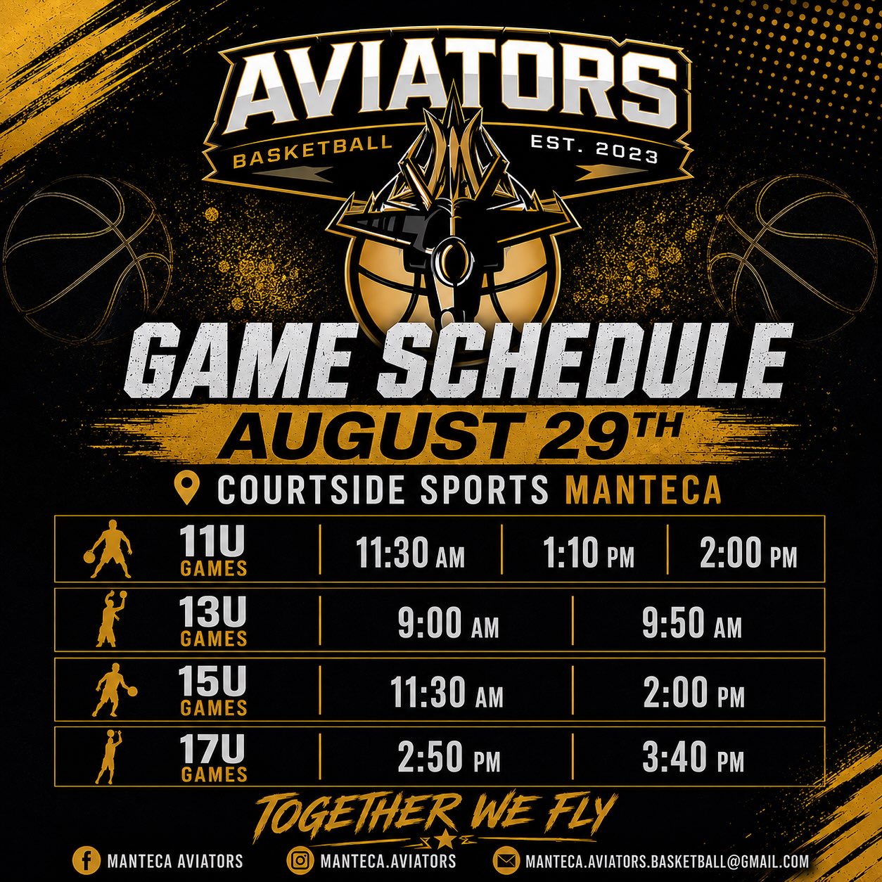 Game Times for 8/29 πͺπ½πͺπ½πͺπ½π€π€π€βοΈβοΈβοΈ