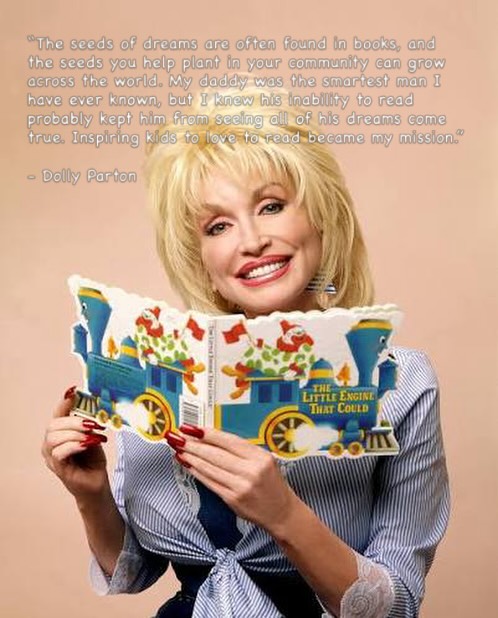 āI canāt tell you how much that meant to me because I created the Imagination Library as a tribute to my Daddy.ā - Dolly Parton