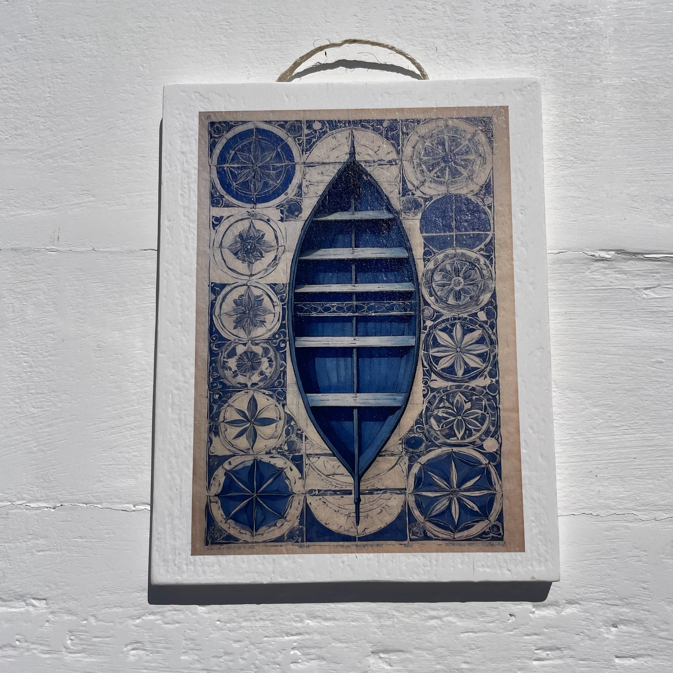 I love my little indigo vintage boats.