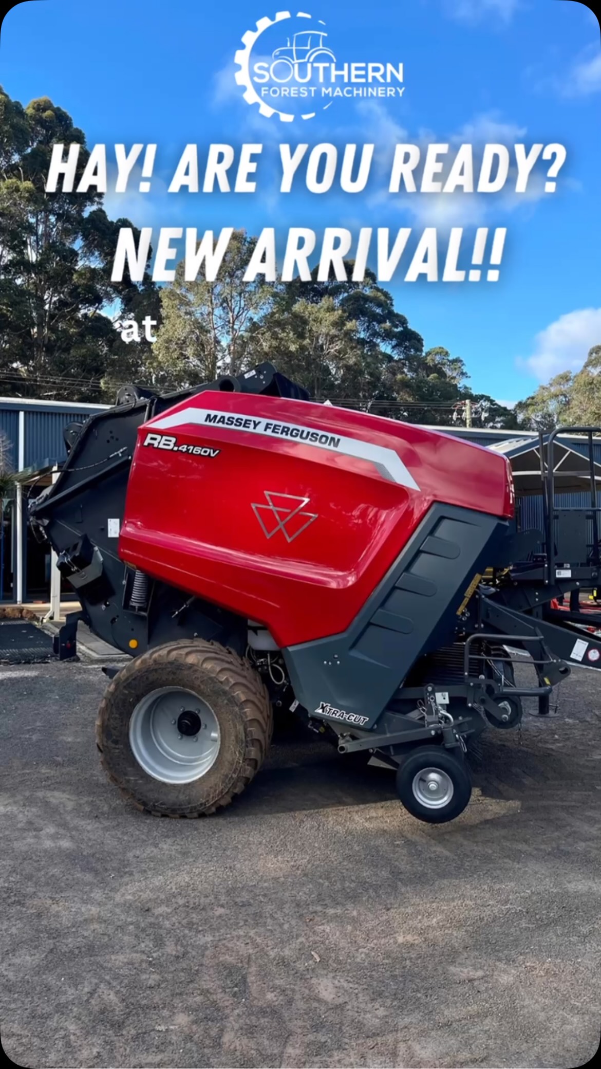 New arrival alert!
The upgraded 2026 MF 4160V XtraCut variable-chamber round balers are on their way—and one is already sold!
That leaves just ONE available for mid-September delivery.
With XtraCut knives, consistently dense bales and the flexibility to produce different bale sizes, it’s ready to perform this hay season.
Don’t miss it—contact Southern Forest Machinery today to secure the last one! 🌾
#mfborntofarm #hayseason2026 #manjimup #pemberton #boyupbrook