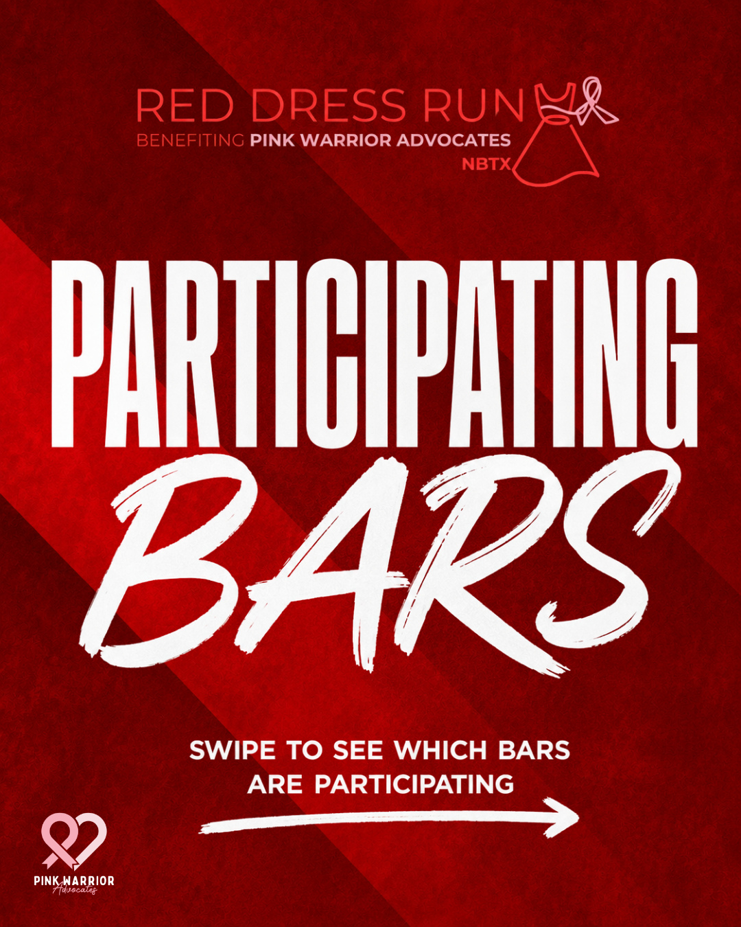 The Red Dress Run bar lineup is officially HERE! ❤️👗🍻
Get ready to paint downtown New Braunfels red on Saturday, October 3, as we visit five incredible participating bars:
❤️ Downtown Social
❤️ Cowboys & Cadillacs
❤️ Lost + Found
❤️ Wildside
❤️ The Faust Hotel
Grab your friends, find your red dress and register today! If you have ever received a breast cancer diagnosis, wear a pink dress. 💗
Every registration supports Pink Warrior Advocates and local breast cancer warriors. Click the link to register! 🔗 https://www.pinkwarrioradvocates.org/red-dress-run-2026
#NBRedDressRun #NBTX #BreastCancerAwarenessMonth #Flocktober #FlockBreastCancer