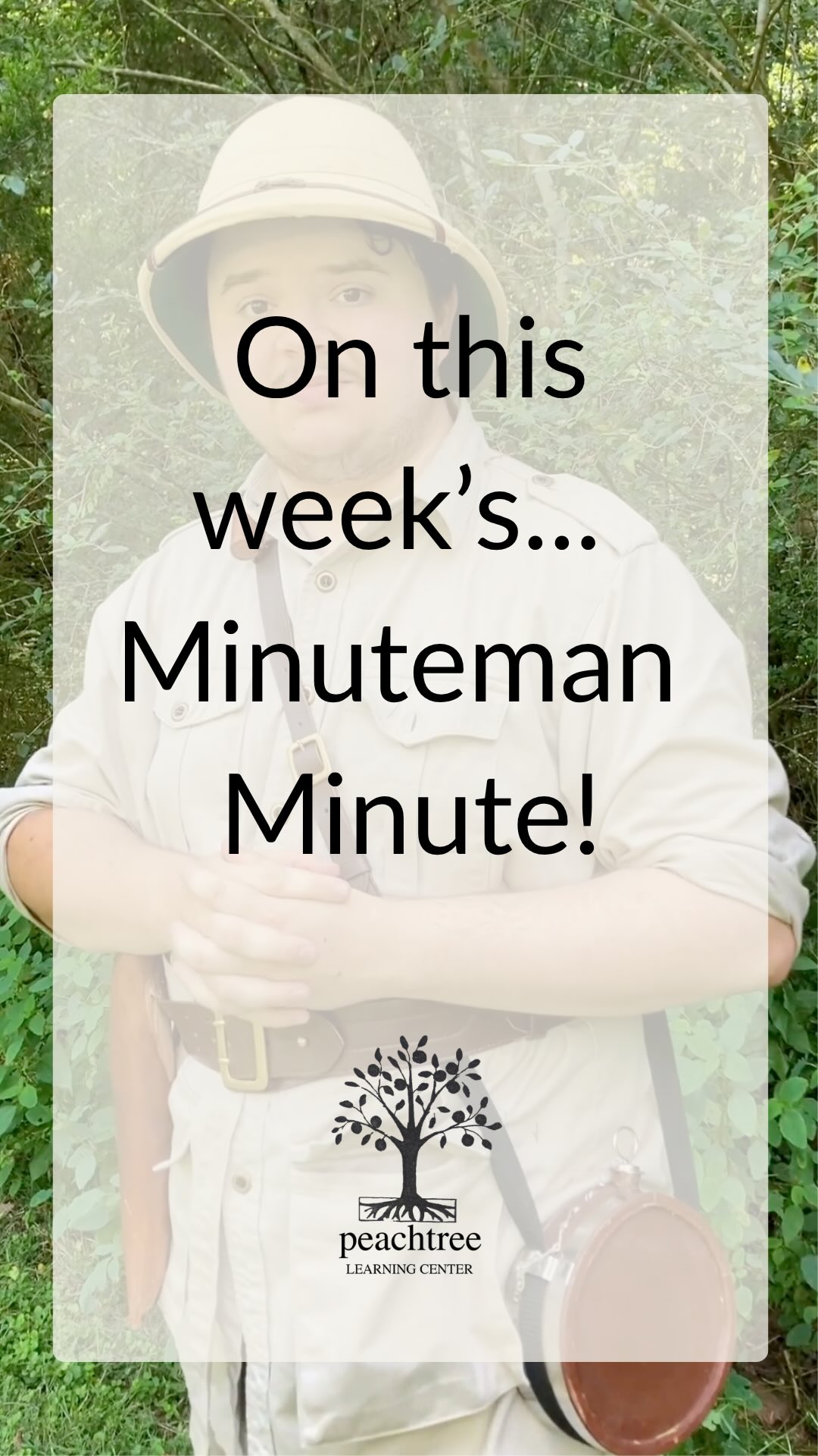 ⏱️Minuteman Minute: Week two!
Safari helmet, sun helmet, and more in this week’s episode!
Tune in next week for another #minutemanminute with Mr.Eli!