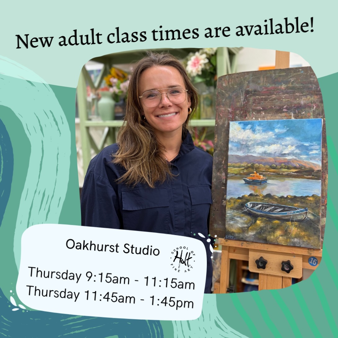 New class times are available for adults in our Oakhurst studio! Sign up now on our website 🎨
