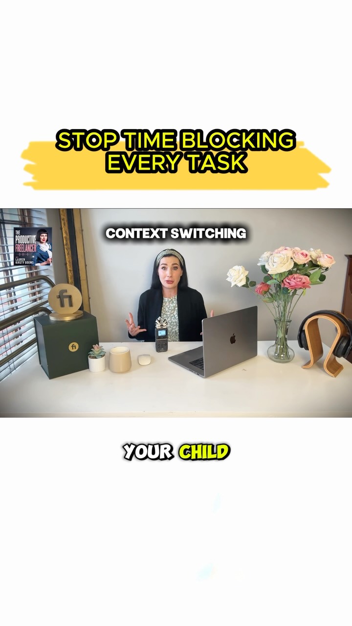 🎧 Listen to the latest episode of The Productive Freelancer on YouTube or your favourite podcast app.
Instead of giving every task its own tiny calendar slot, each window tells me what type of work belongs there. This cuts down on task switching and makes it easier to focus without planning every minute of the day.
#TimeBlocking #TaskSwitching #FreelancerProductivity #FocusWindowSystem