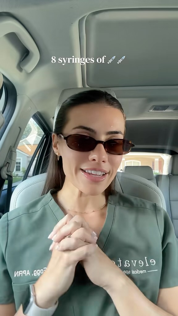 @april_fogg breaking down this beautiful transformation by the elevate injector team. Proof that 8 syringes doesn’t mean someone would look automatically “crazy” or “overfilled” — everyone’s anatomy and goals are different and treatment plans change accordingly. Don’t be scared of the f word. 🤭