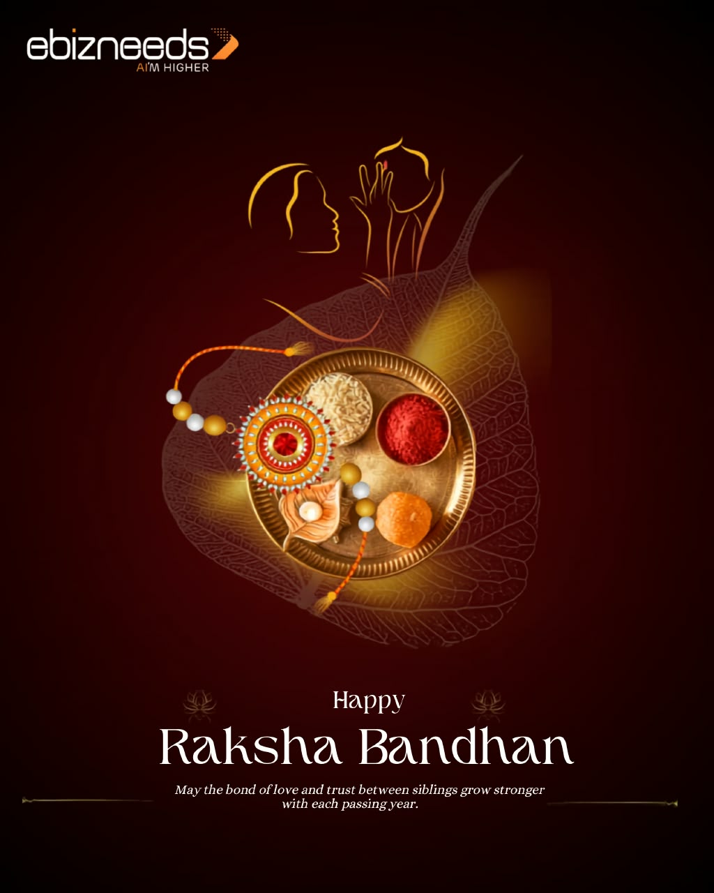 A bond of trust. A promise of protection. A connection that grows stronger with time.
This Raksha Bandhan, celebrating the threads that connect hearts and the promises that last forever.
Happy Raksha Bandhan from Team EBizNeeds!
#RakshaBandhan #HappyRakshaBandhan #EBizNeeds #BondOfTrust #Togetherness #FestivalOfLove #CelebratingBonds #Rakhi2026