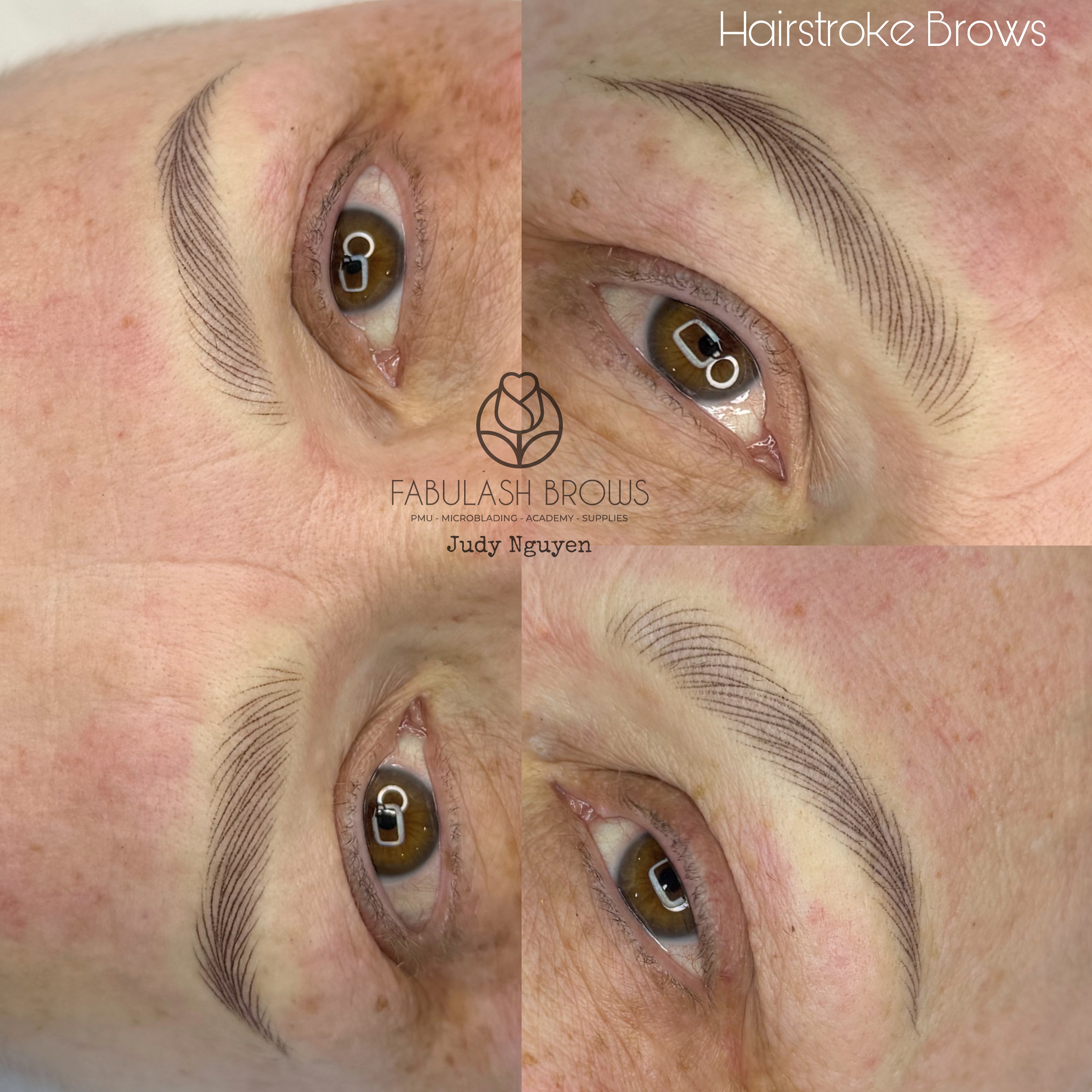Yes💪! She is back after 6 months of strong Chemo treatment ! #cancersurvivors #eyebrowreconstruction #blushhairstrokebrows #semipermanentmakeup #eyebrowtattoo