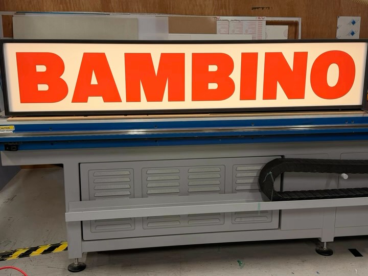 Had the pleasure of helping @bambino_dublin light up their spot with a custom light box for Electric picnic this weekend! Be sure to pop by and get a slice #electricpicnic #lightbox #custommanufacturing