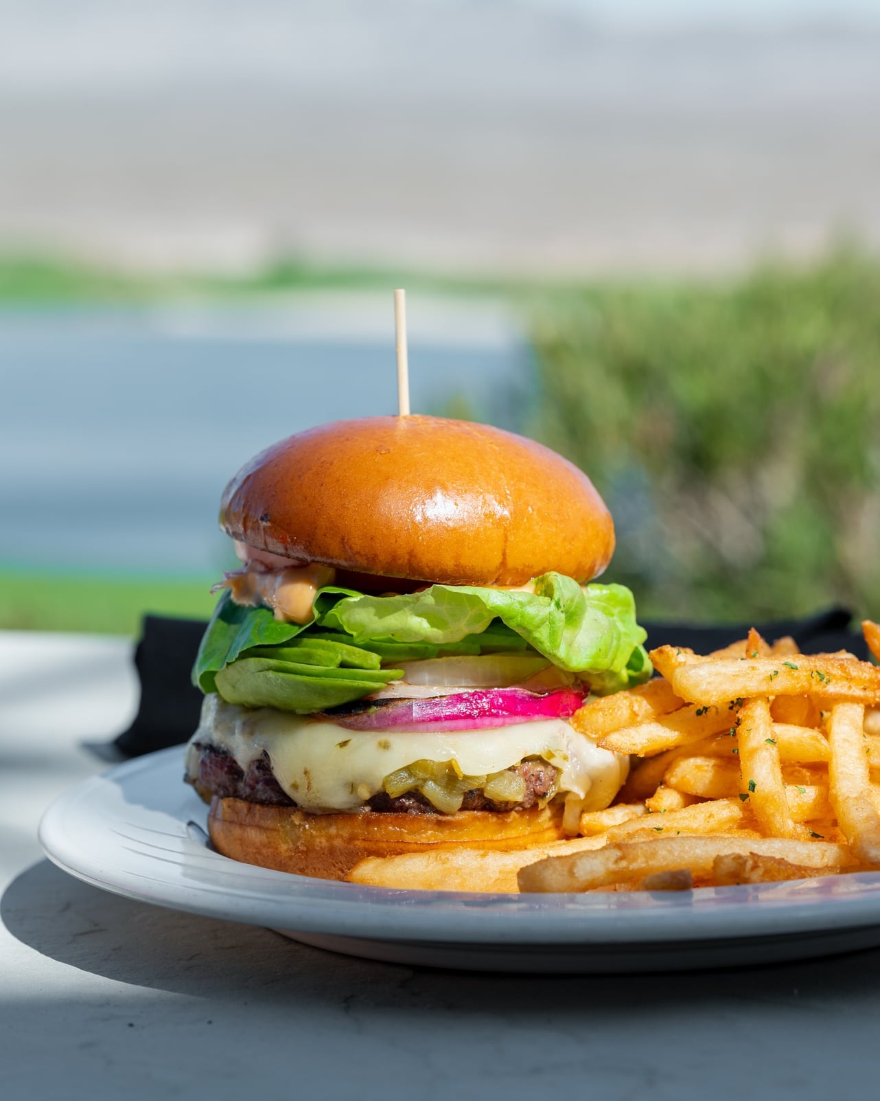 The perfect round deserves the perfect post-round meal 🍔🍟
Juicy burger, melted cheese, fresh toppings, and crispy fries — with the course still in view. 😋🤩
#golf #lasvegasgolf #lvpaiutegolf