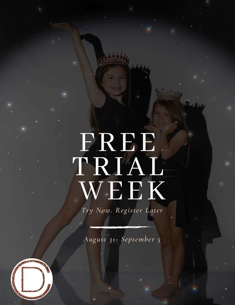 ✨ FREE TRIAL WEEK IS NEXT WEEK! ✨
New to TDC? Come try us out! Already dancing with us? This is the perfect week to try another style!
Ready to join us?
Sign up for FREE TRIAL here:
https://app.gostudiopro.com/online/innovativestudiostrinity
➡️ Choose FREE TRIAL
Once you’re signed up, check out the schedule for your dancer’s age, choose the classes you’d like to try, and just show up! We’ll have your Free Trial Passport waiting for you at the studio. 💛
Find your schedule:
Ages 3–6
https://www.thedancecompanytrinity.com/ages-3-6
Ages 6–9
https://www.thedancecompanytrinity.com/ages-6-9
Ages 9–12
https://www.thedancecompanytrinity.com/ages9-12
Ages 13+
https://www.thedancecompanytrinity.com/ages-13-and-up
Try something new. Find your favorites. Come dance with us! ✨