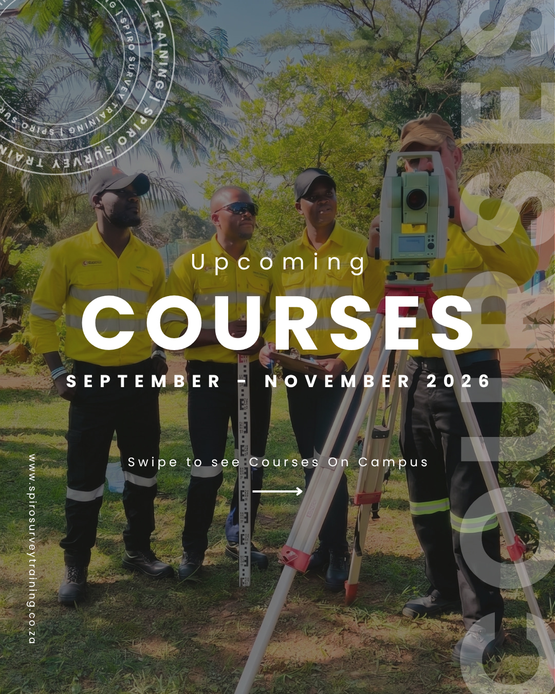 Are you ready to step up and advance your career in Mineral Resource Management? Our upcoming on-campus training blocks for the final quarter of 2026 are officially open for registration.
Swipe through to see the schedule for our upcoming Survey and Sampling streams, including:
Basic, Elementary, and Advanced Surveying
Basic, Elementary, and Advanced Valuation (Sampling)
Book your spot today: www.spirosurveytraining.co.za or contact Wanda at the office for booking and accommodation queries.
#SpiroSurveyTraining #MineSurveying #MineralValuation #MiningIndustrySA #SurveyCourses #Klerksdorp #MiningEducation