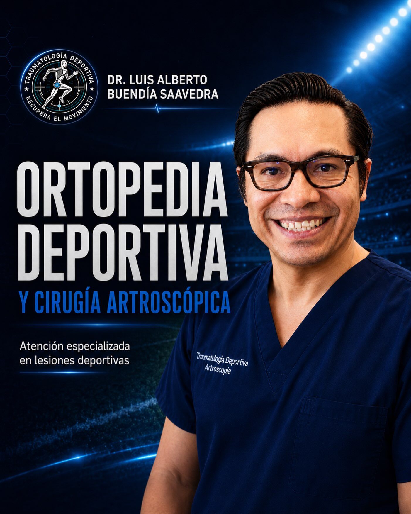 📍 3 consultorios en CDMX para estar más cerca de ti
Soy el Dr. Luis Alberto Buendía Saavedra, ortopedista y traumatólogo deportivo, con alta especialidad en cirugía artroscópica, reconstrucción articular, trasplante de cartílago y reemplazos articulares.
Brindo atención especializada para lesiones deportivas y enfermedades articulares de rodilla, hombro, cadera y cartílago, con un enfoque personalizado para ayudarte a recuperar tu movilidad y volver con seguridad a tus actividades.
🏥 Consultorios:
1. Hospital San Ángel Inn Universidad
Torre 2 Mitikah · Consultorio 634
03330 Ciudad de México, CDMX
📞 Citas: 55 5131 3904
2. Hospital Ángeles Metropolitano
Torre Diamante · Consultorio 305
Tlacotalpan 59, 06760 Ciudad de México, CDMX
📞 Citas: 55 1334 4527 · 55 5131 3904
3. Global Surgery Center WTC
Consultorio 1
Montecito 38, 03810 Ciudad de México, CDMX
📞 Citas: 55 5131 3904 · 55 4418 7605
Agenda tu valoración y recibe un plan de tratamiento diseñado para tu caso.
Dr. Luis Alberto Buendía Saavedra
🏥 Especialista en lesiones deportivas, cirugía artroscópica y reconstructiva
Alta especialidad en artroscopía, trasplante de cartílago y reemplazo articular
CP. Esp.: 8070731 UNAM | COFEPRIS: 2309142002A00109
📞 Consultorio: 5551313904
#ortopediadeportiva #cirugíaartroscópica #lesionesdeportivas #traumatologia #saluddeportiva
