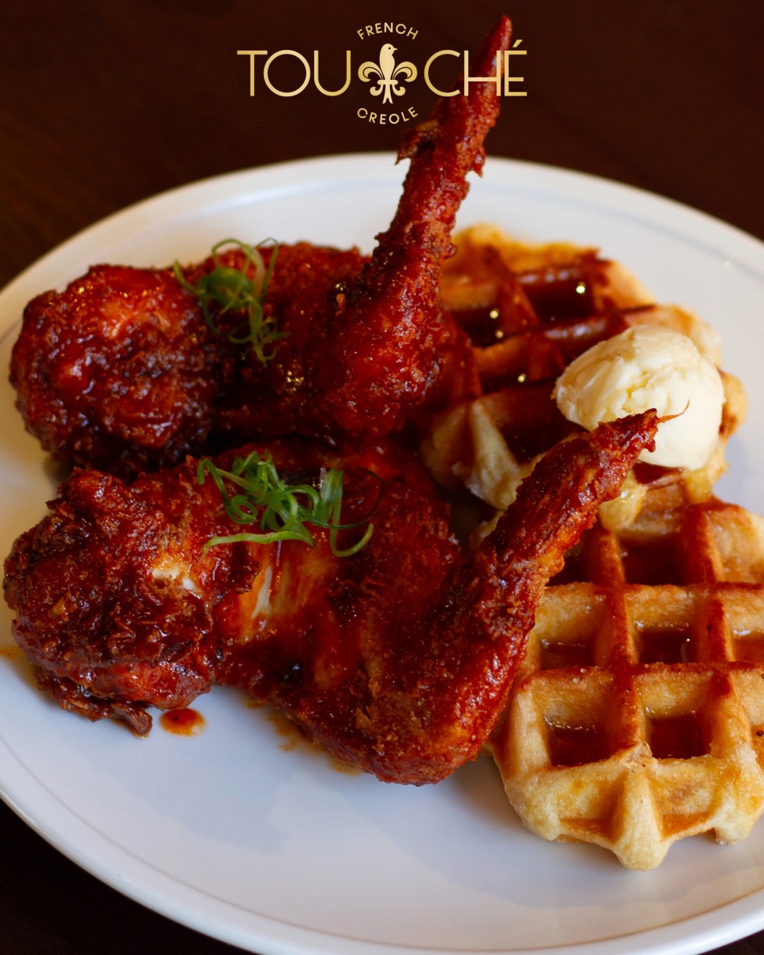 Weekends taste better at Touché. Join us Saturday and Sunday, 10 to 2, for chicken and waffles, pancakes, french toast, and more!
Reserve your table at touchefrenchcreole.com.